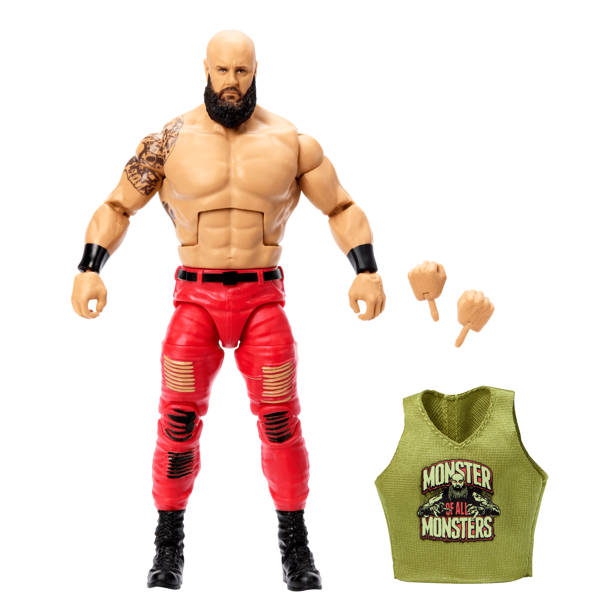 WWE Elite Braun Strowman Action Figure. 6-inch Collectible Superstar With Articulation & Accessories