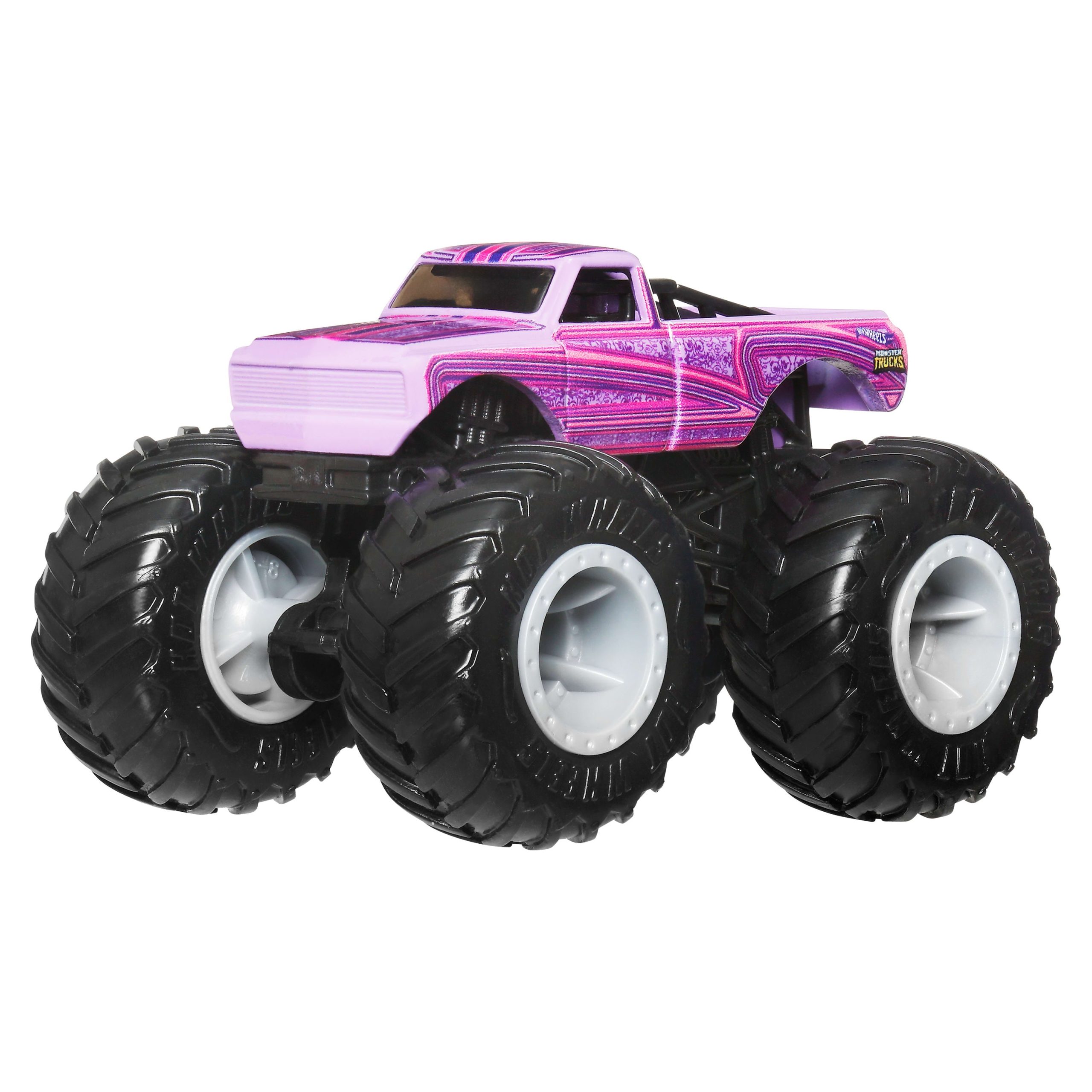 Hot Wheels Monster Trucks 4-Pack. Set Of 4 1:64 Scale Toy Trucks With Giant Wheels - Image 3