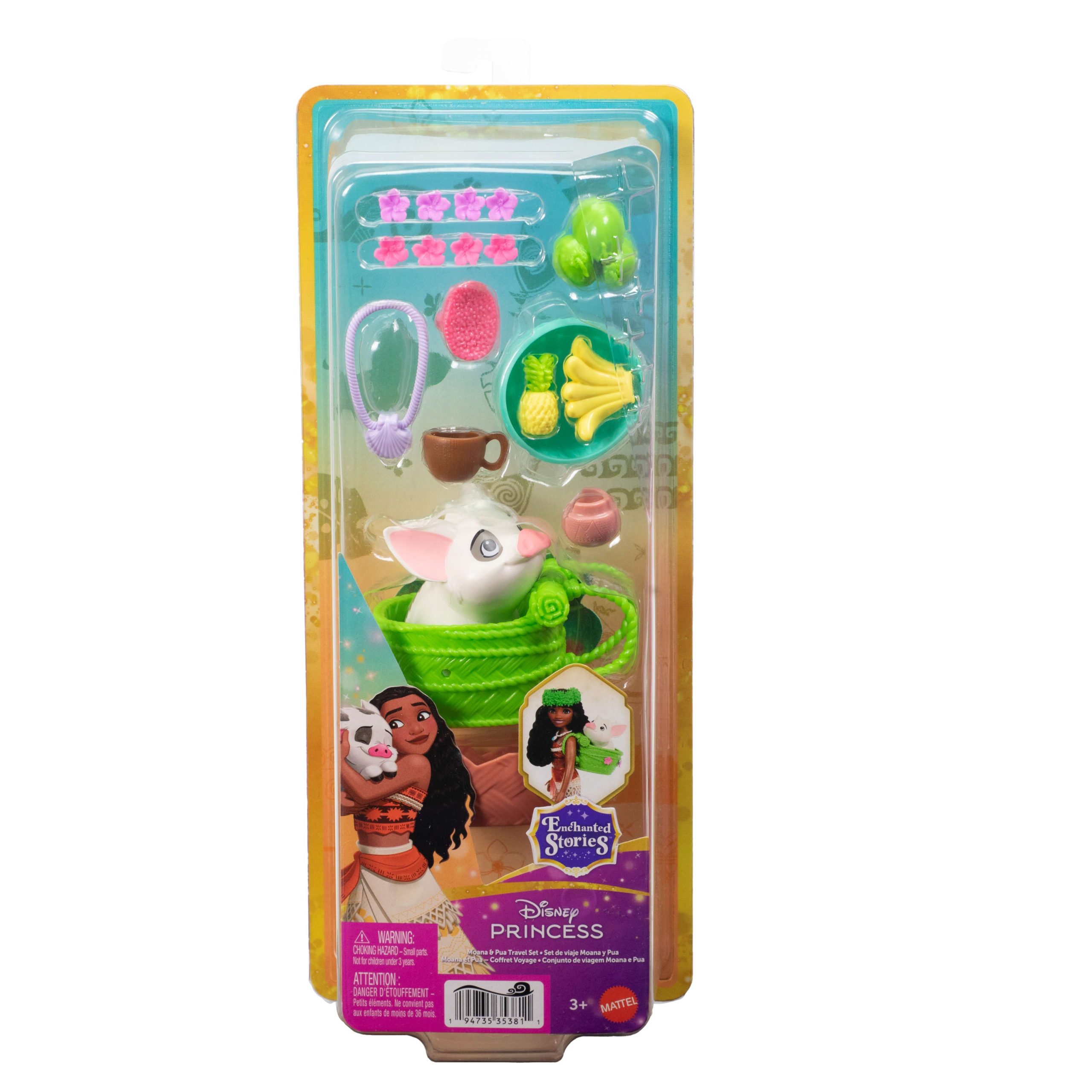 Disney Princess Enchanted Stories Moana & Pua Travel Set With Animal Figure & 15 Accessories - Image 6