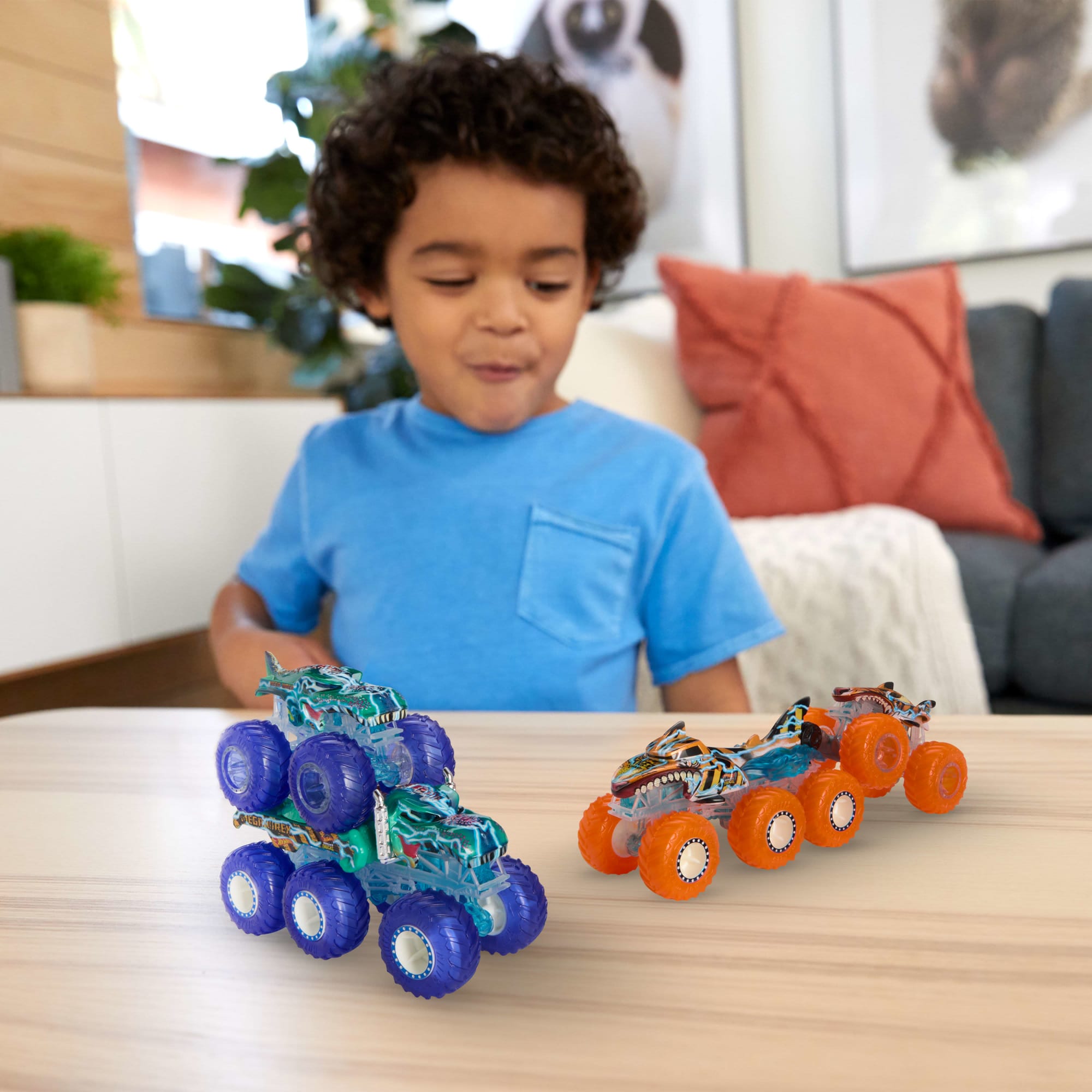 Hot Wheels-Gros Camion Monster Trucks Power Smashers-Coffret - Image 2