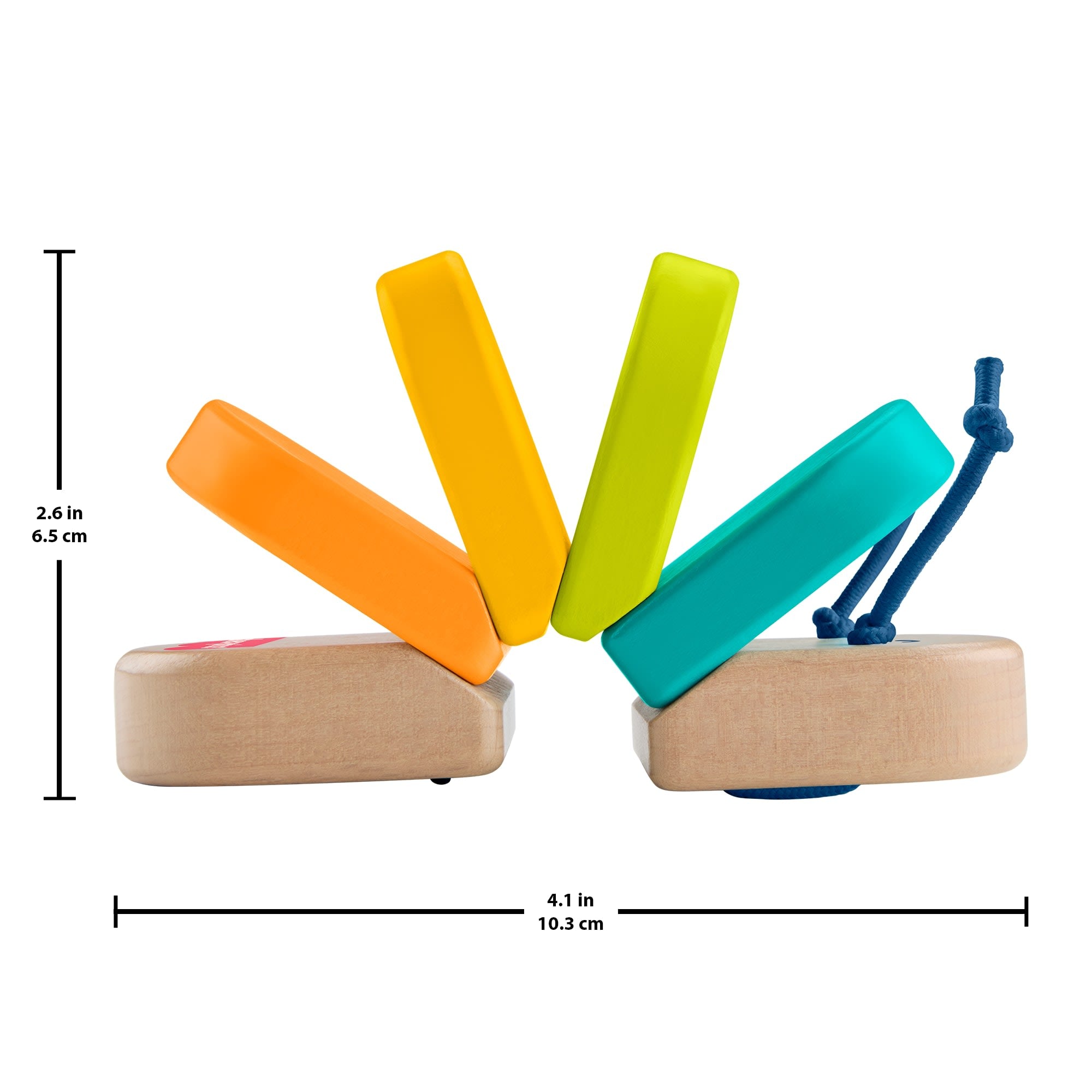 Fisher-Price Wooden Clacker Caterpillar Developmental Activity Rattle Toy For Baby. 1 Wood Piece - Image 6