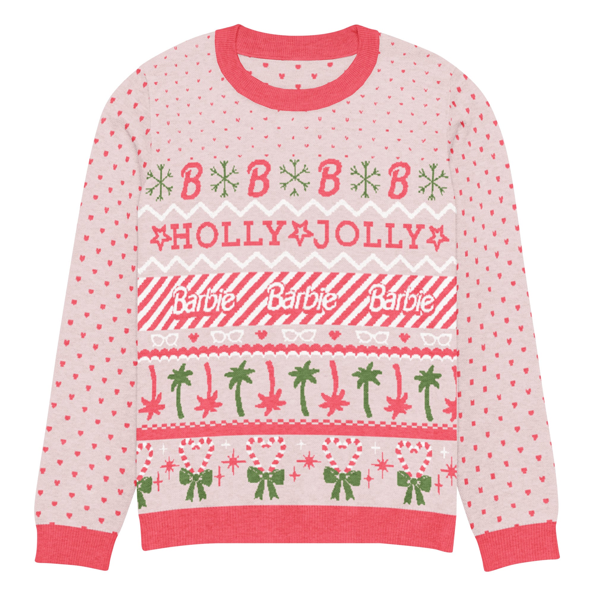 Barbie Holly Jolly Pink Ugly Sweater - Image 5