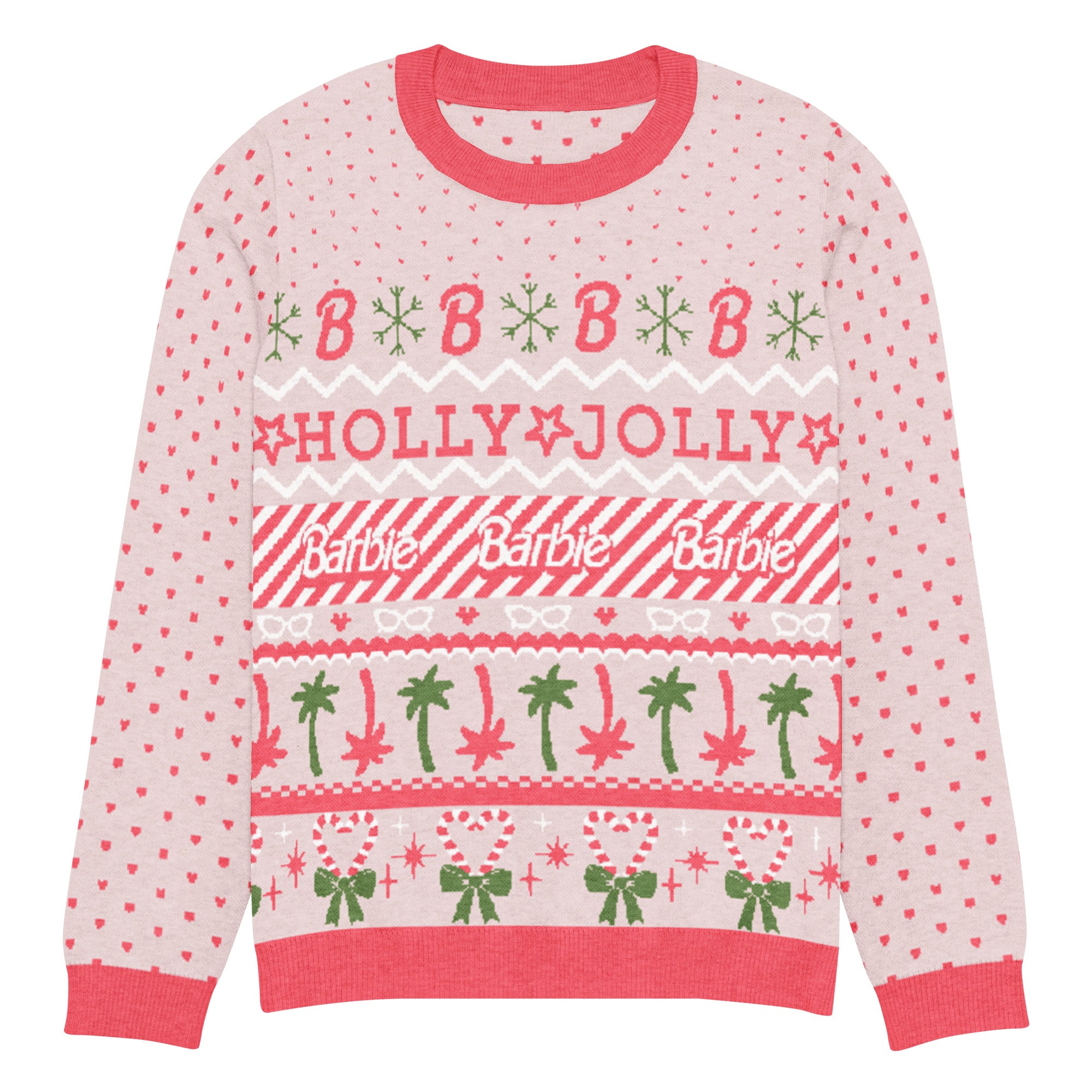 Barbie Holly Jolly Pink Ugly Sweater - Image 7