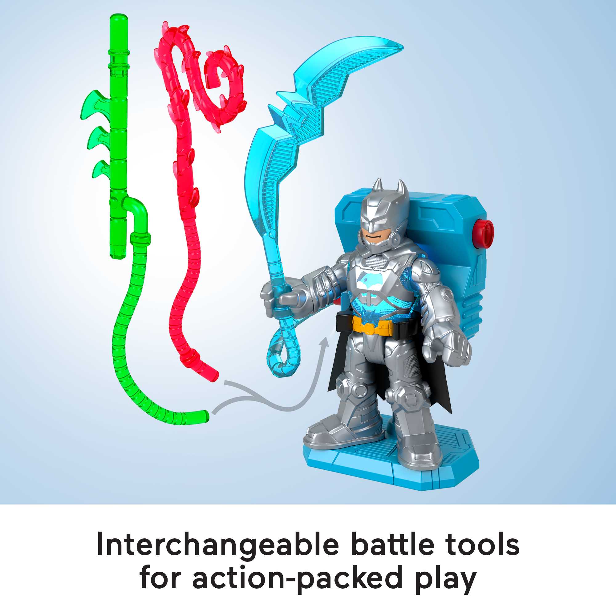 Imaginext DC Super Friends Batman Battle Multipack. 9-Piece Figure Set With Lights For Preschool Kids - Image 3