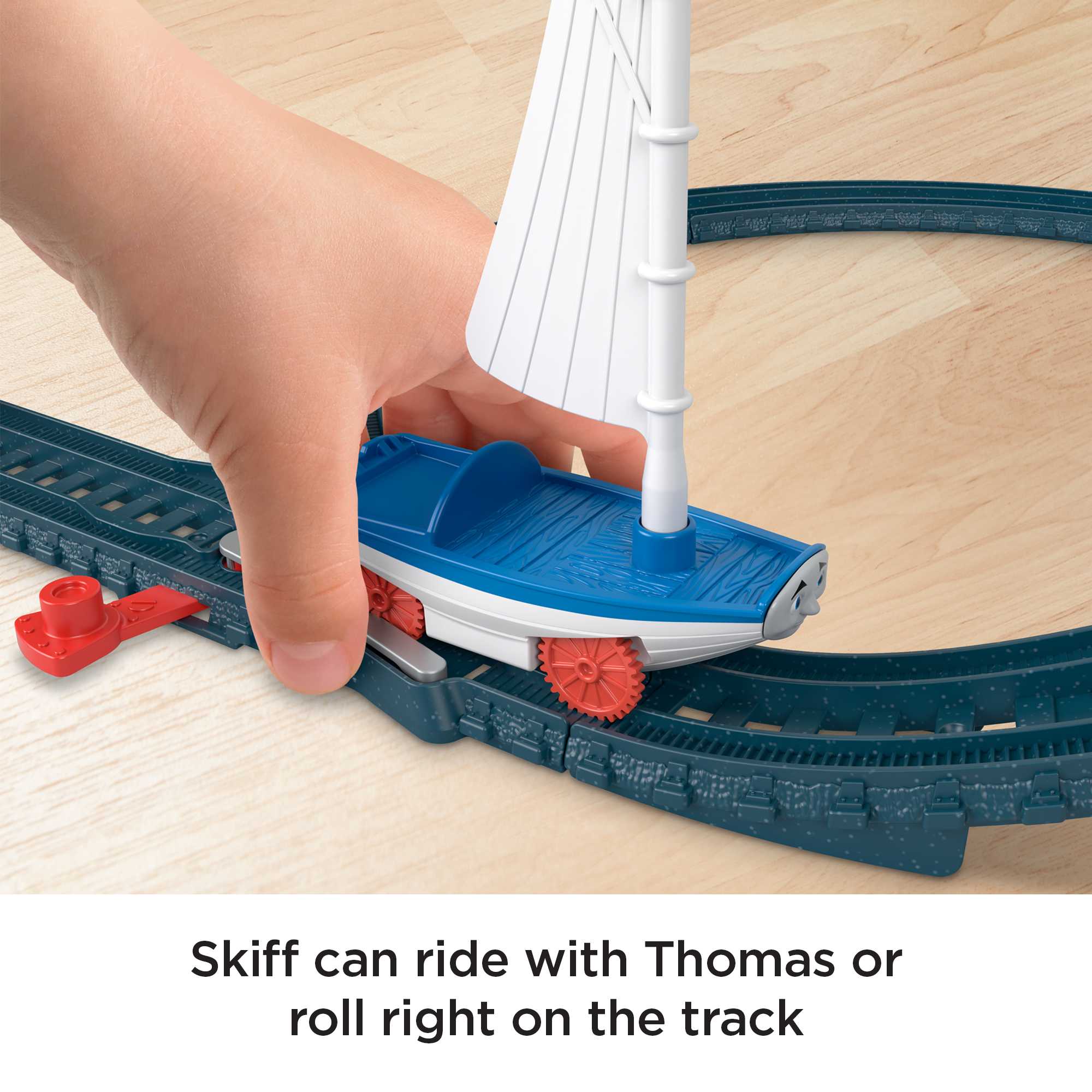 Thomas & Friends Bridge Lift Thomas & Skiff Toy Train Set With Motorized Engine & Boat - Image 4