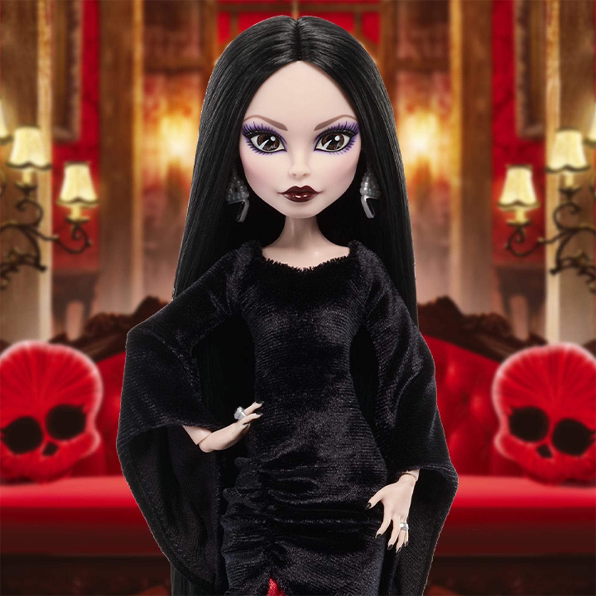 Monster High Wednesday Morticia Addams Skullector Doll - Image 4