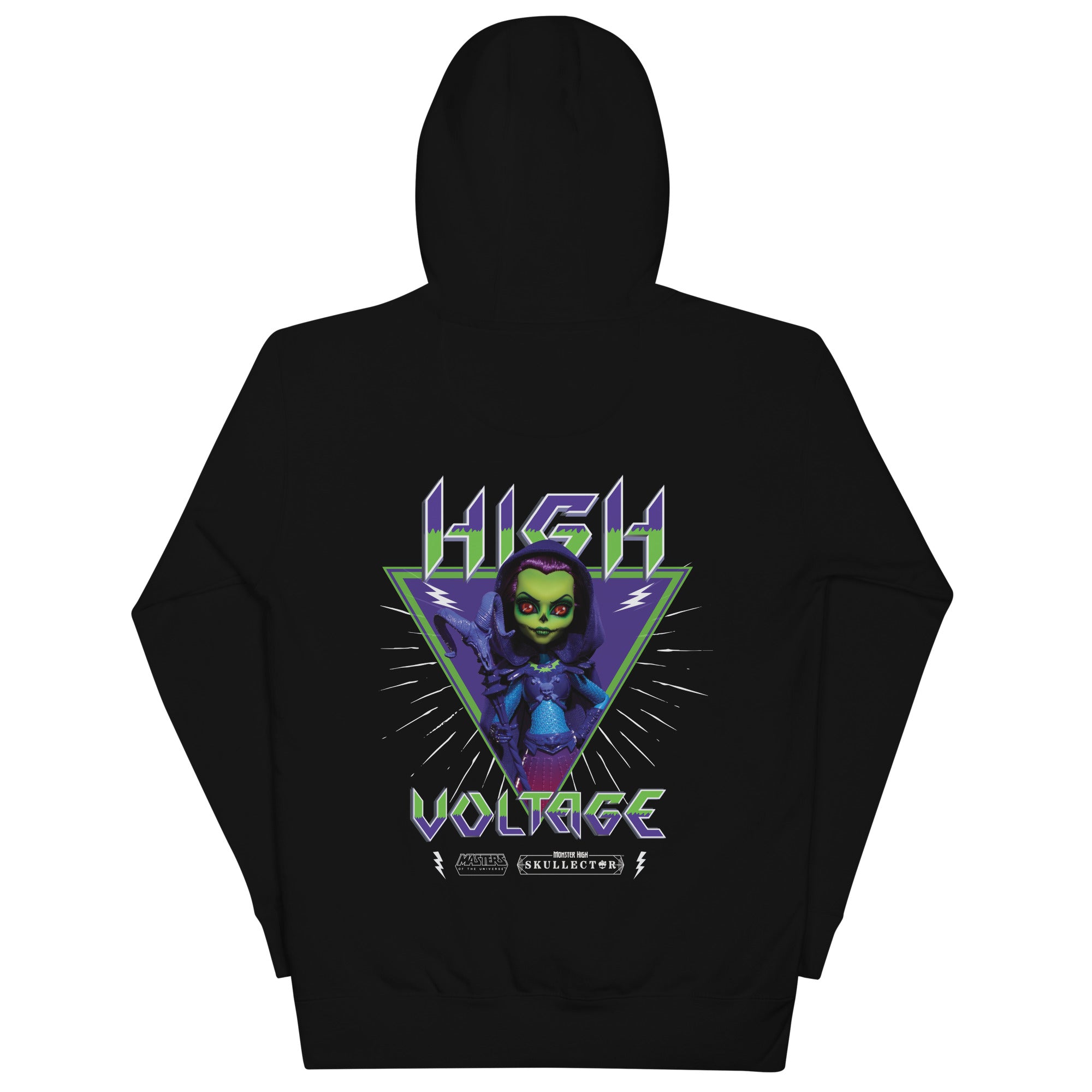 Monster High Masters of the Universe Skeletor Embroidered Black Hoodie - Image 8