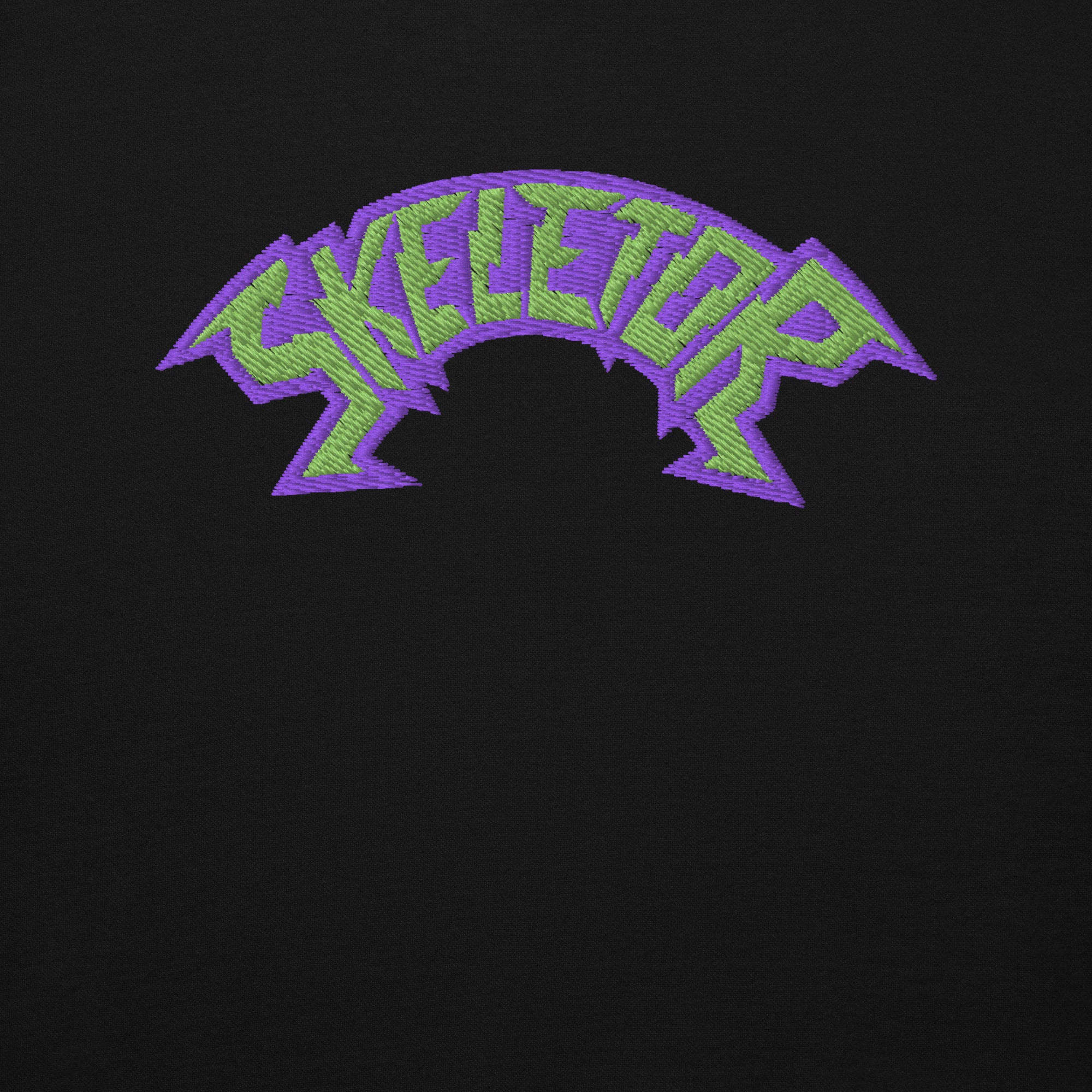 Monster High Masters of the Universe Skeletor Embroidered Black Hoodie - Image 3