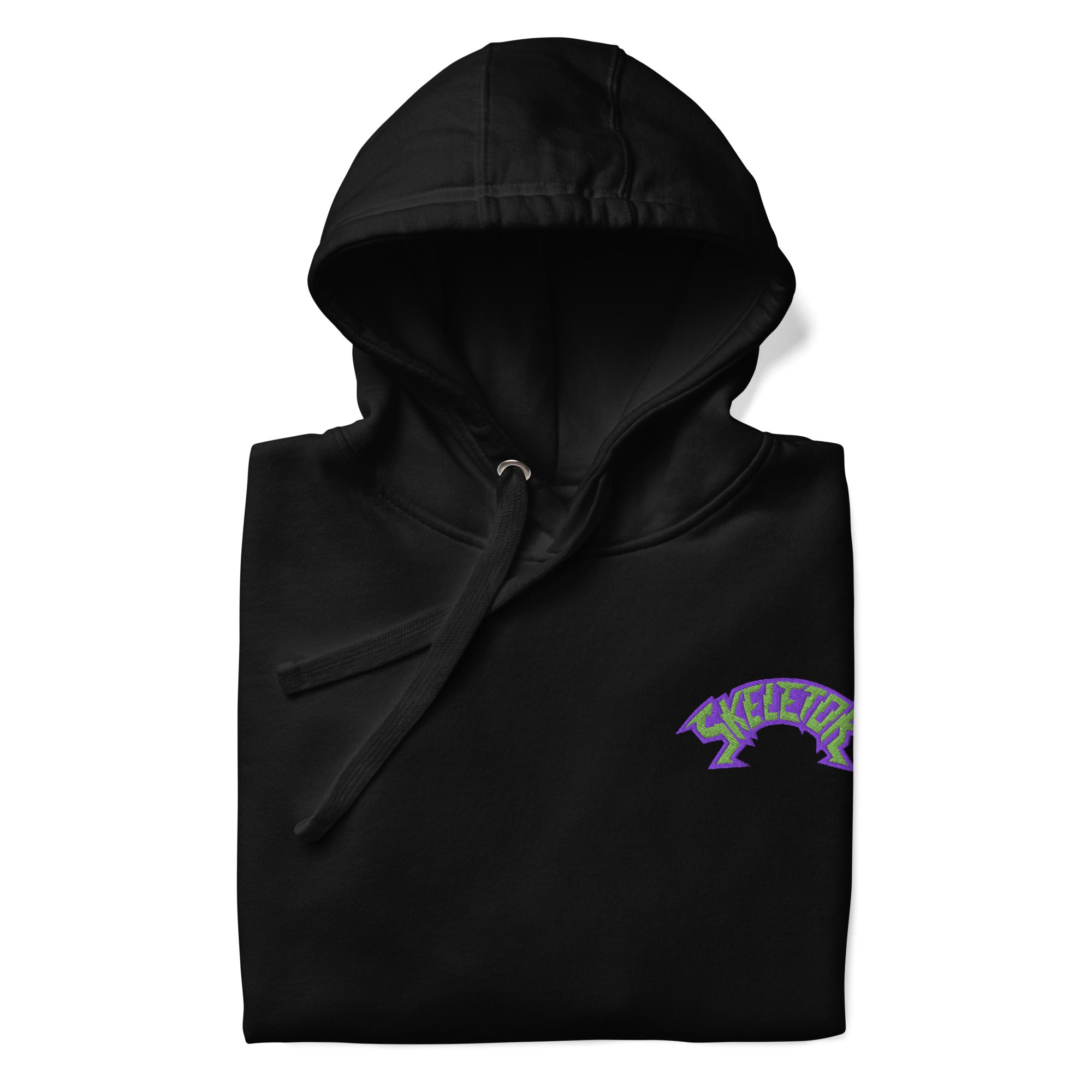 Monster High Masters of the Universe Skeletor Embroidered Black Hoodie - Image 4