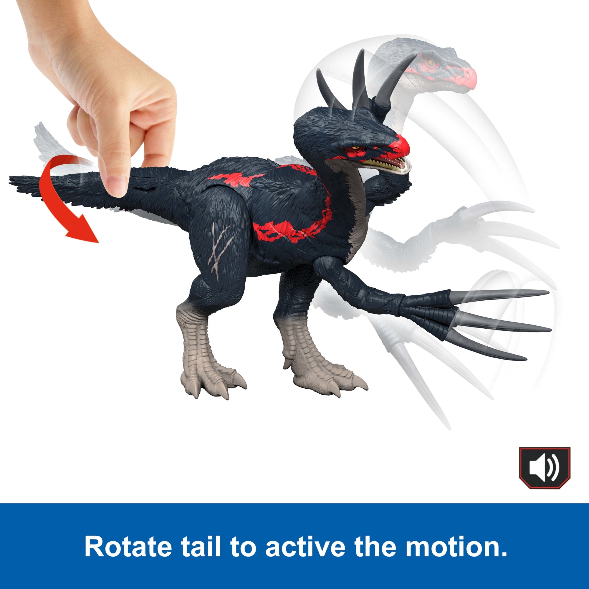 Jurassic World Slash N Roar Therizinosaurus Dinosaur Figure. Attack & Sound Toy. Chaos Theory - Image 5