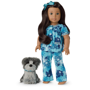 Nanea's™ Floral Pajamas & Dog (Historical Characters)