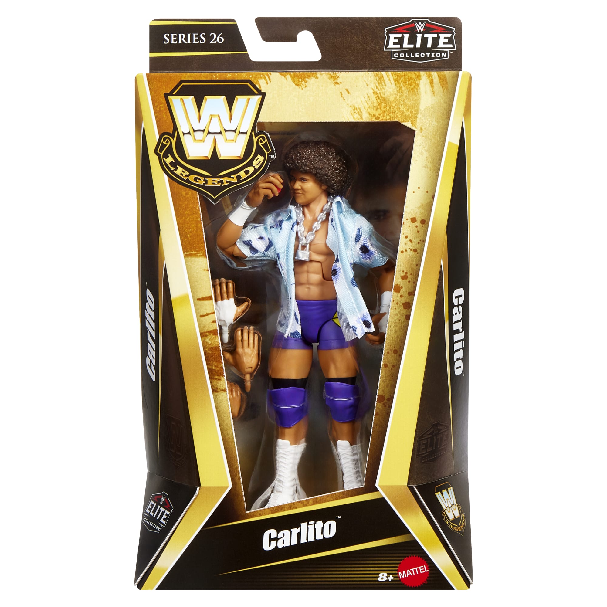 WWE Elite Legends Carlito Action Figure & Accessories. Series 26 Collectible Set. 6-inch - Image 2