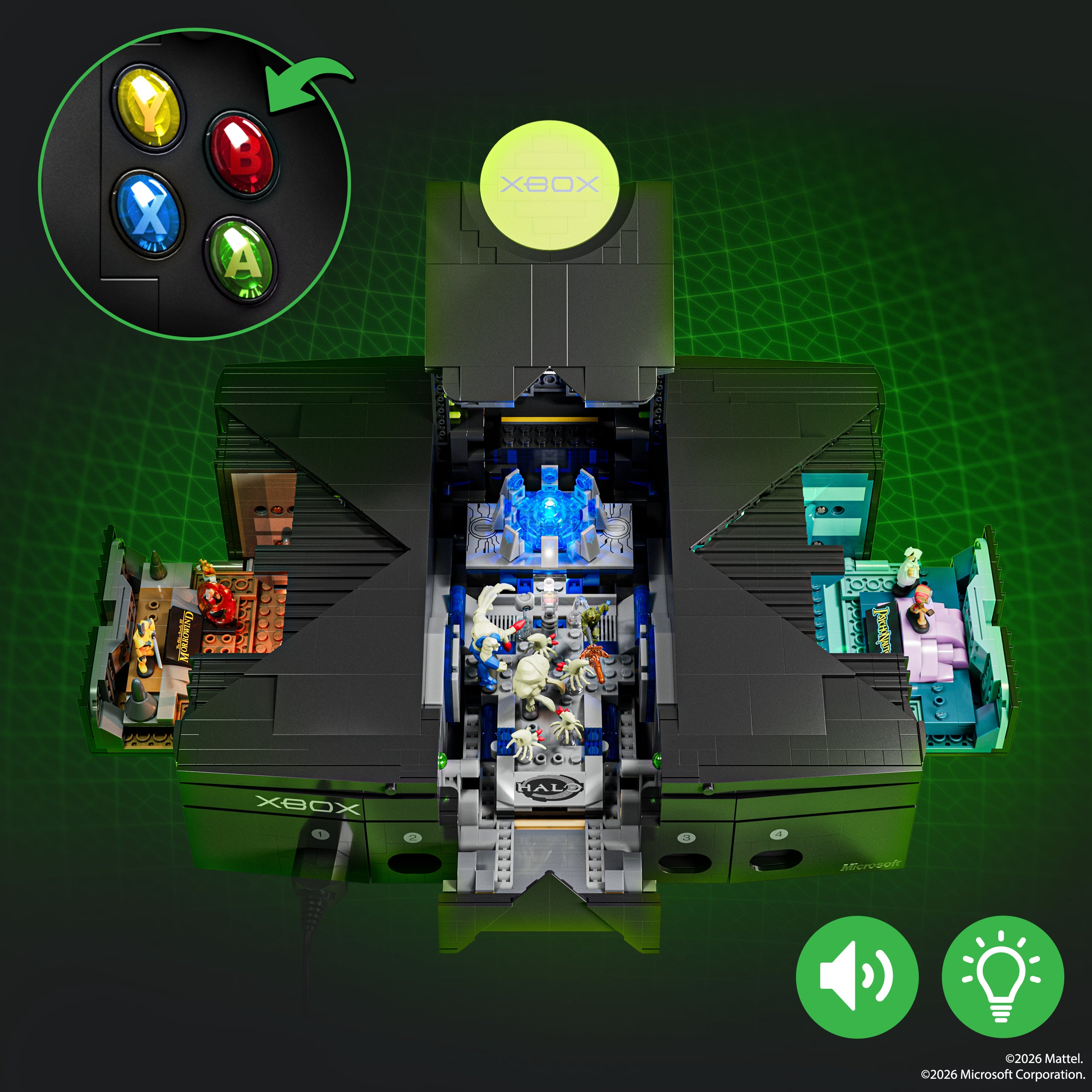 Mattel Brick Shop Microsoft Xbox Building Toy Kit - Image 5