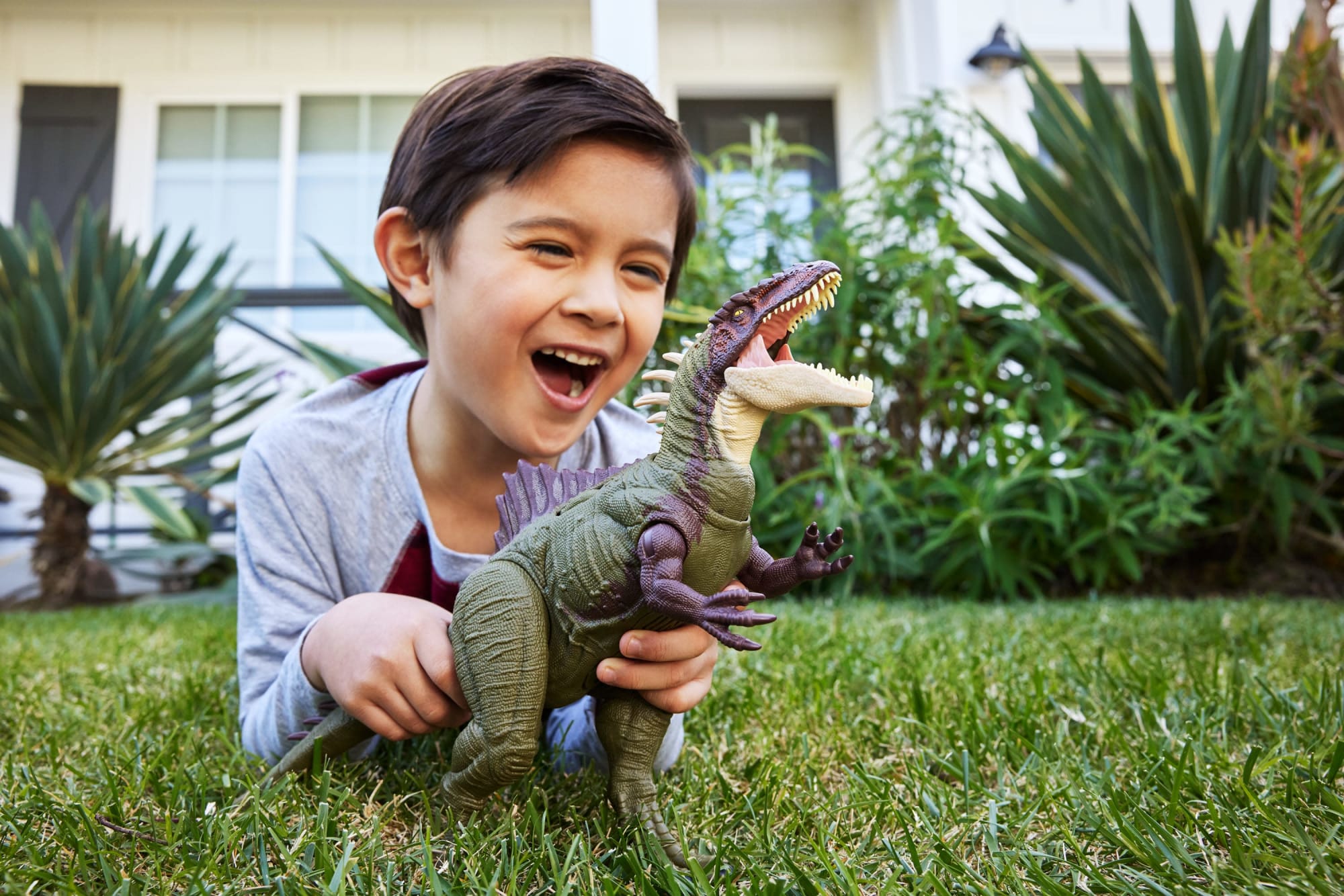 Jurassic World Battle Roarin' Becklespinax Dinosaur Action Figure Toy. Rampage Strike - Image 2