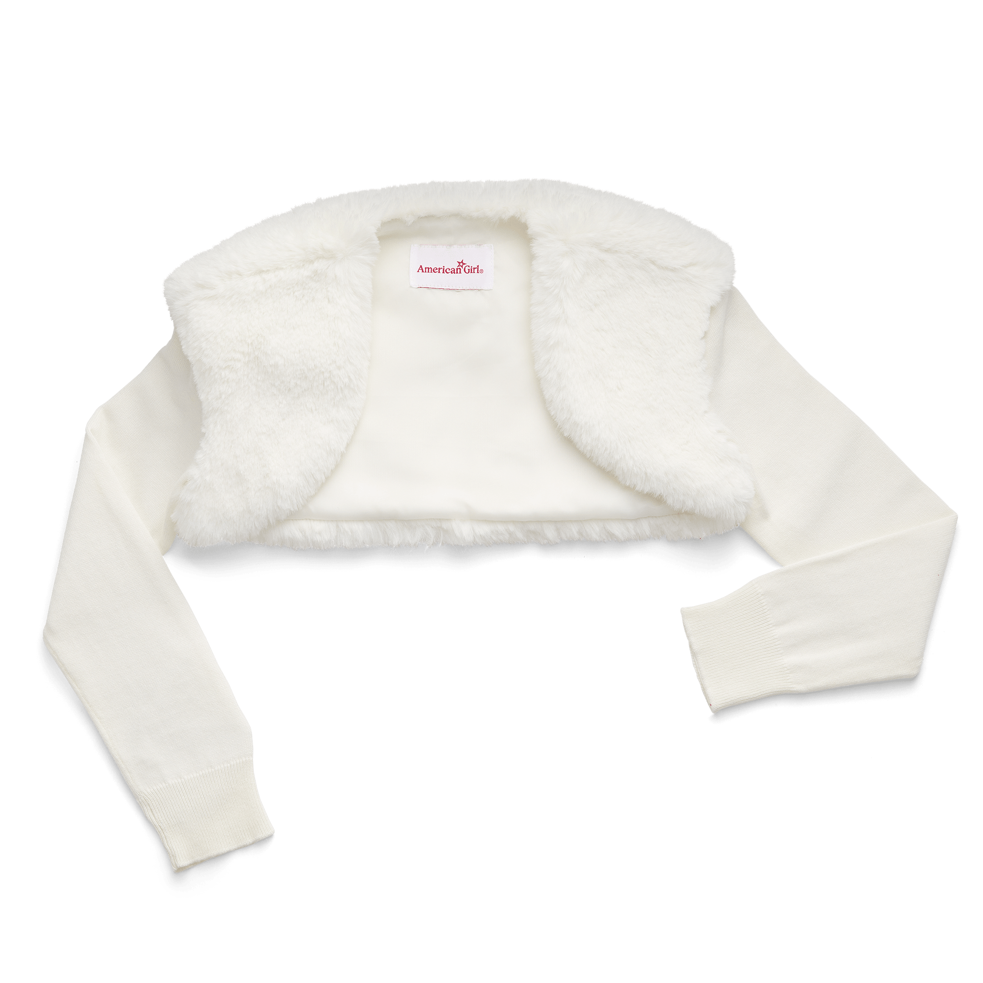 American Girl® x Something Navy Frosty Faux-Fur Shrug for Girls - Image 5