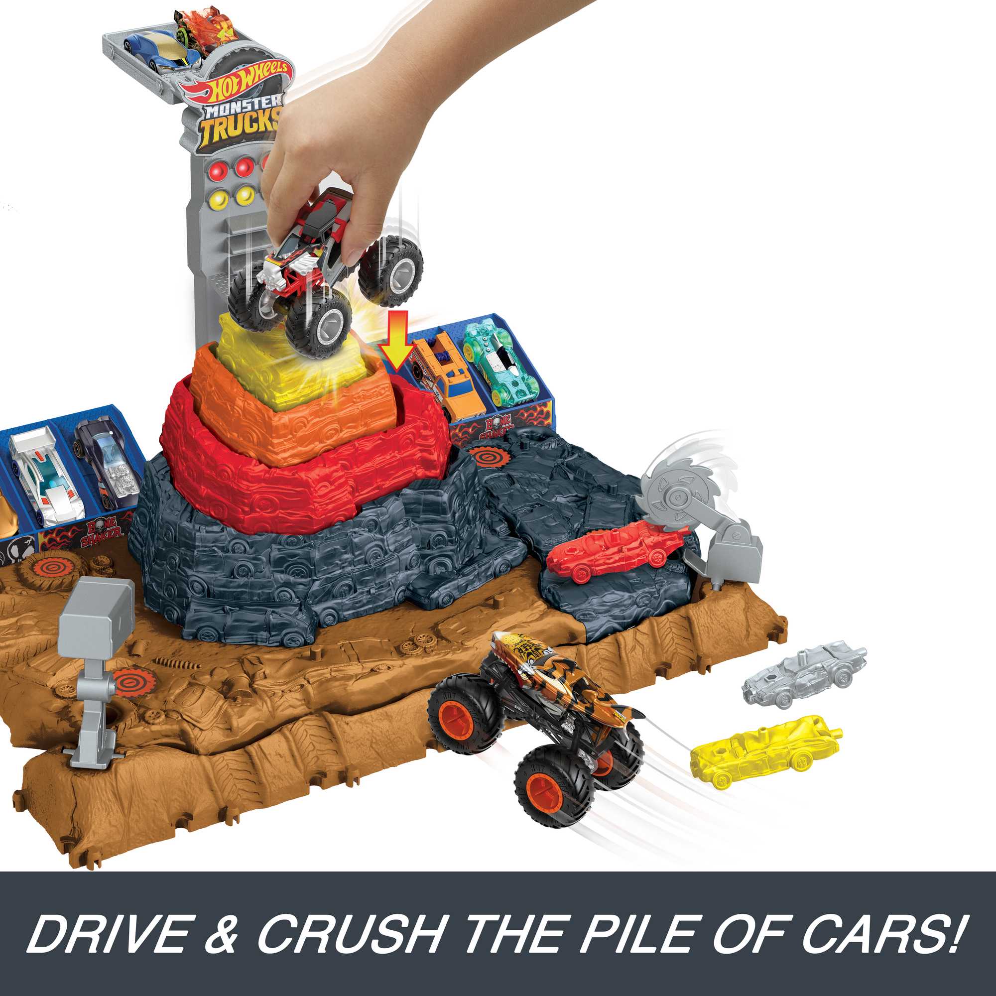Hot Wheels® Monster Trucks Arena Smashers™ Bone Shaker™ Ultimate Crush Yard™ - Image 2