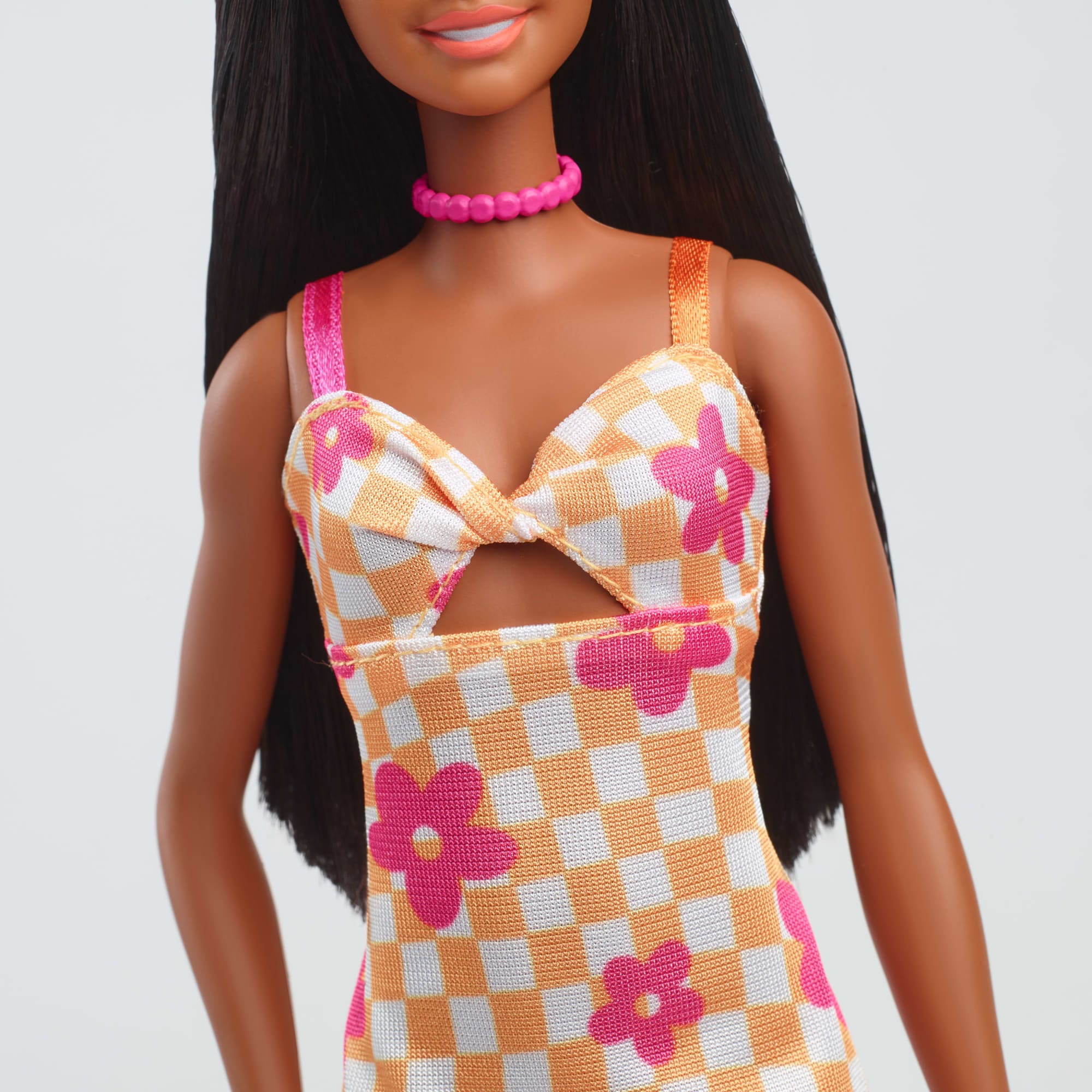 Barbie Fashionista Boneca Vestido Xadrez com Flores - Image 4