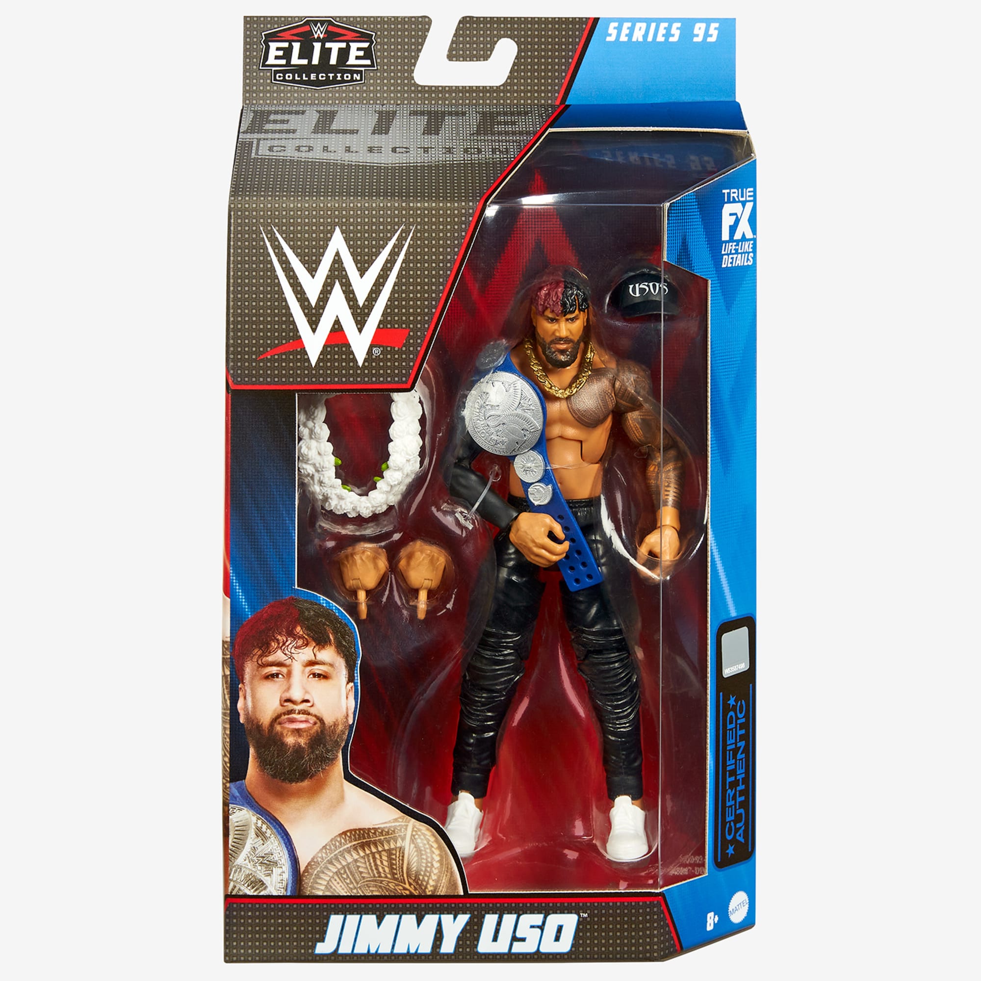 WWE Jimmy Uso Elite Collection Action Figure - Image 6