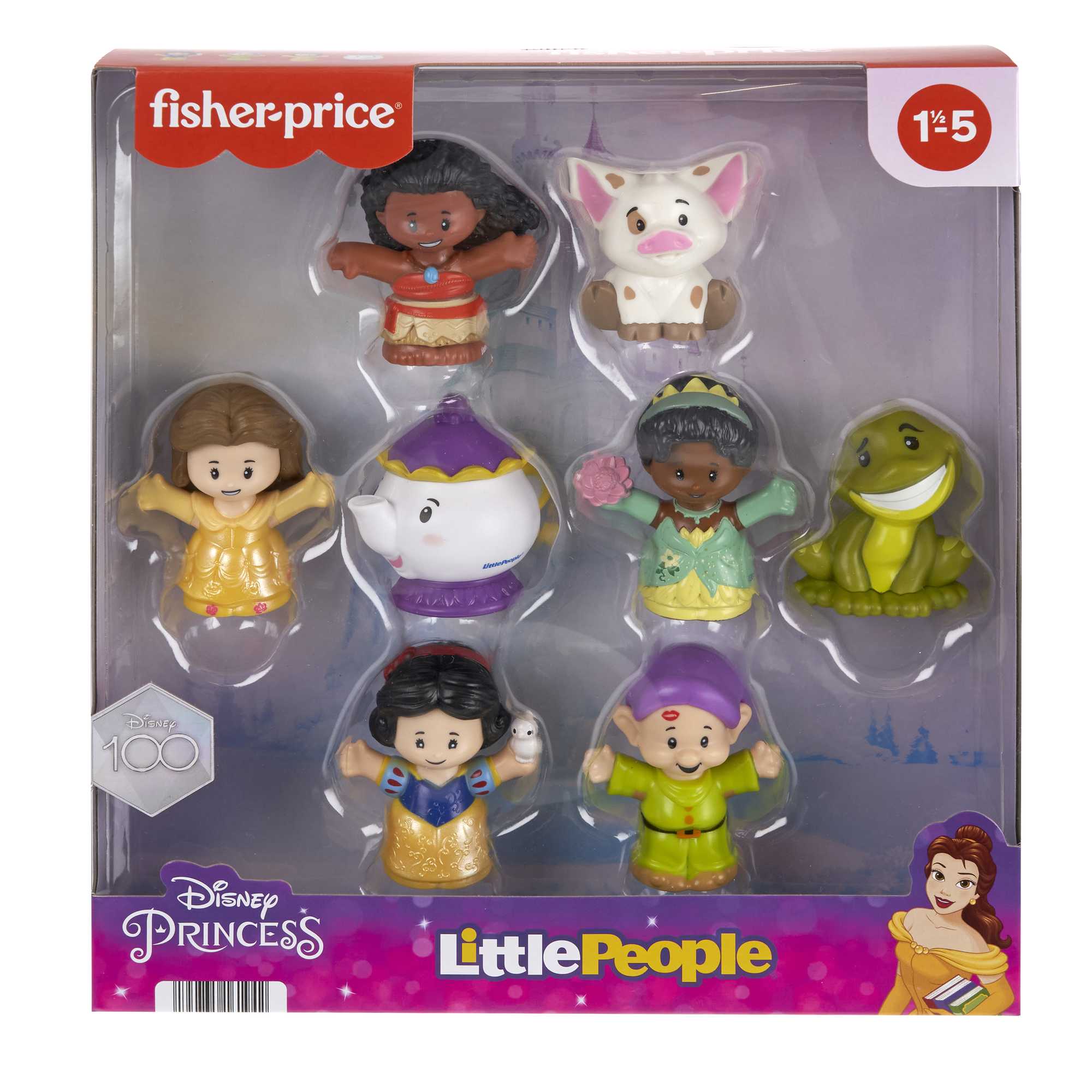Fisher-Price Little People Disney Princess Story Duos Figure Pack. Toddler Toys. 8 Pieces - Image 5