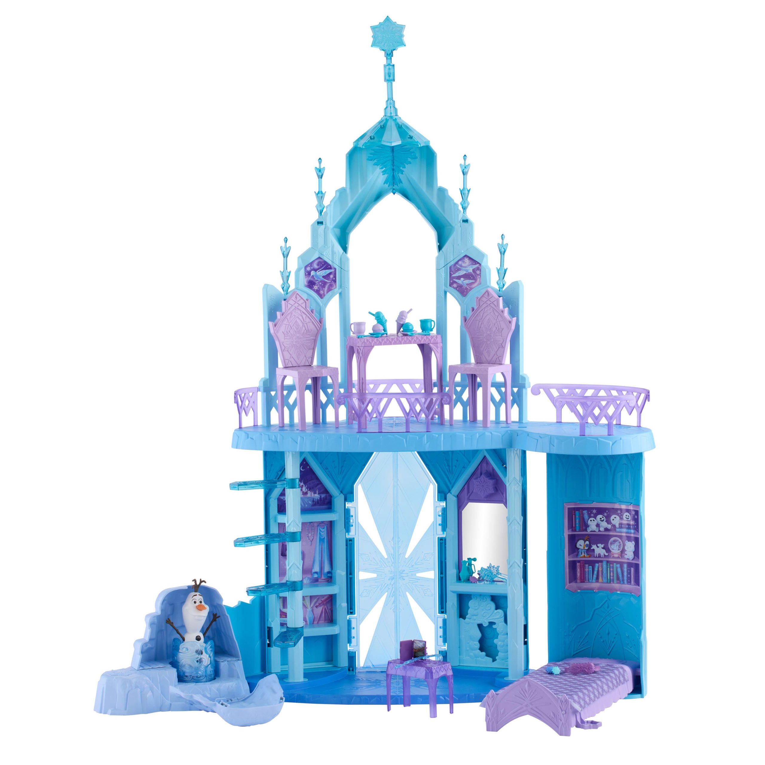 Disney Frozen Elsa's Frozen Ice Palace Castle Playset With Olaf. 5 Play Areas & 21 Accessories - Image 2