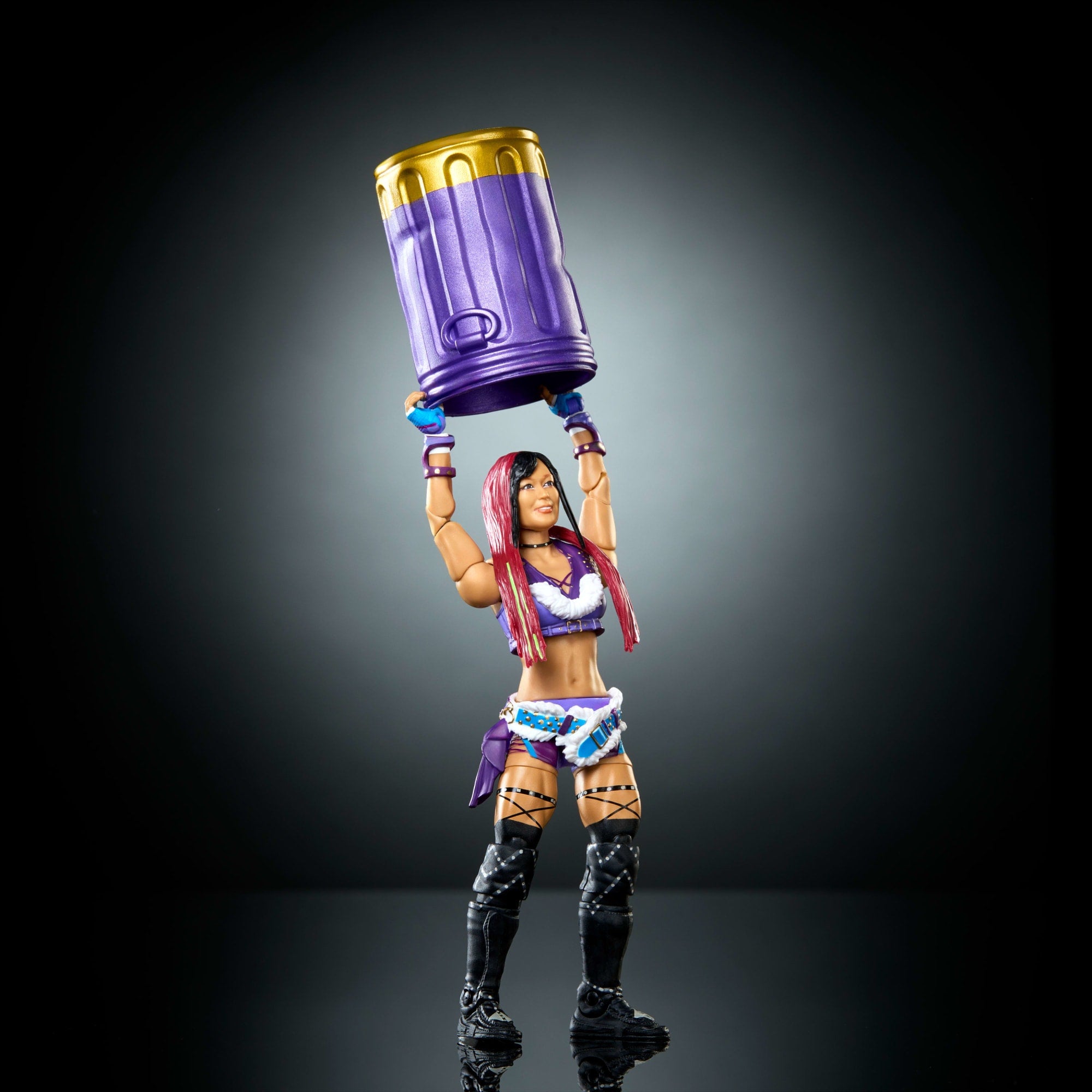 WWE Elite Iyo Sky Action Figure. Series #122 Set. 6-Inch Collectible With Articulation & Accessories - Image 5