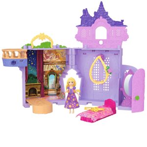 Disney Princesa Conjunto de Brinquedo Castelo Rapunzel Empilhável