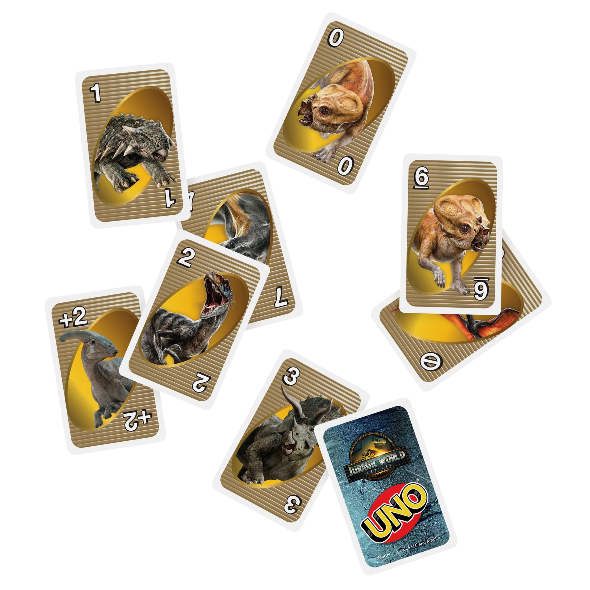 Uno-Jeu de Cartes Jurassic World Renaissance-Pour Toute La Famille - Image 5