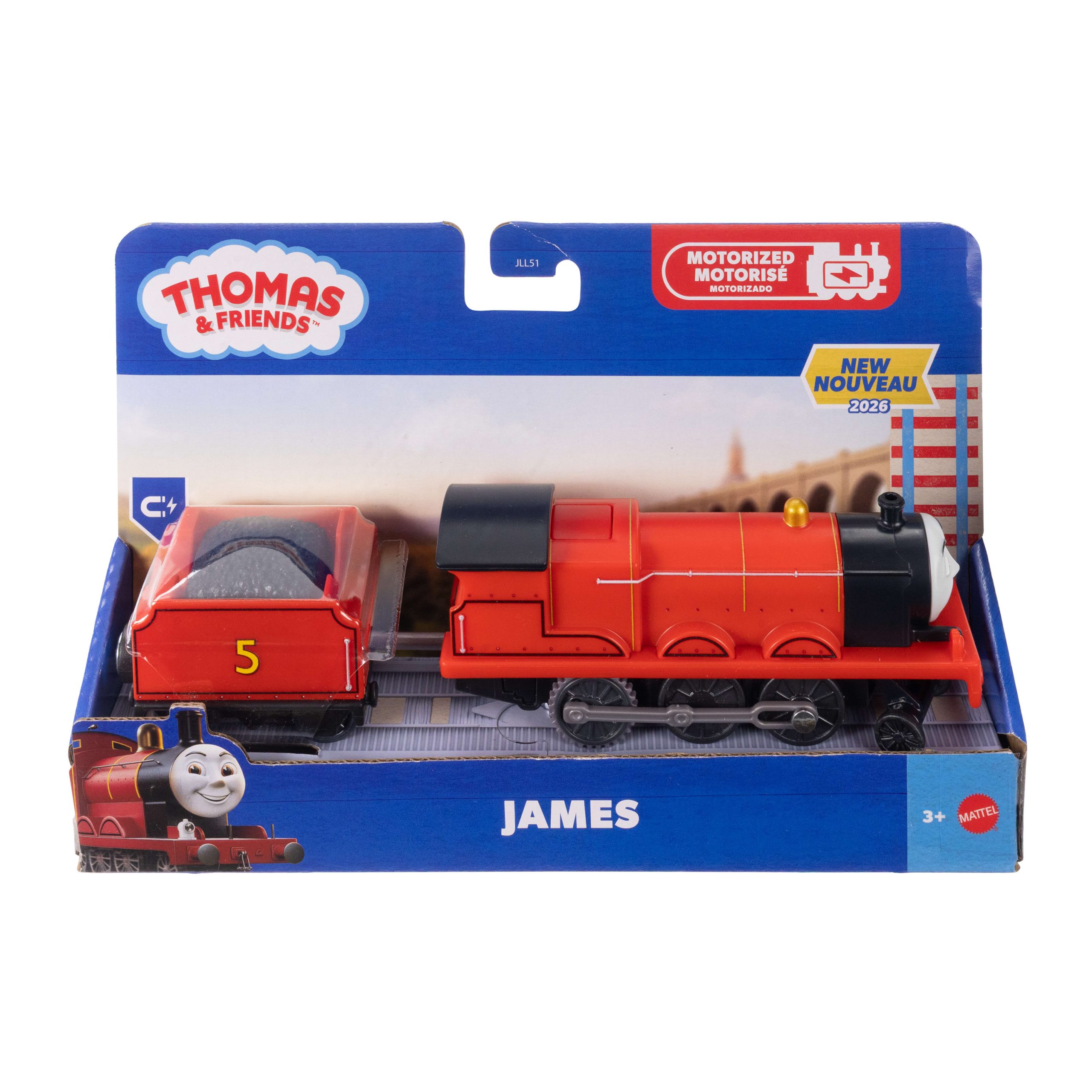 Thomas & Friends By Fisher-Price Motorized Train. Battery-Powered Toy James Engine & Tender - Image 6