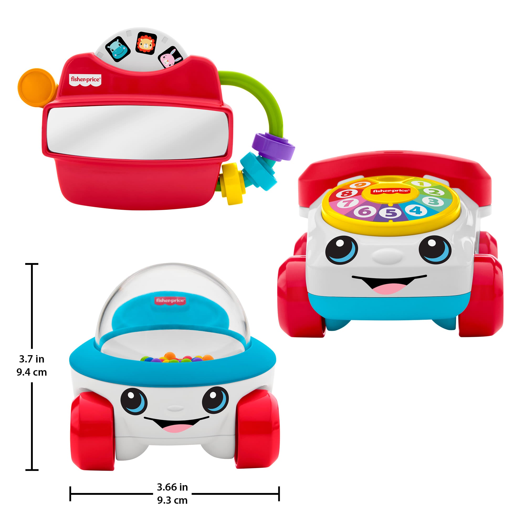 Fisher-Price Modern Classics Gift Set Of 3 Baby Activity Toys For Developmental Play - Image 6