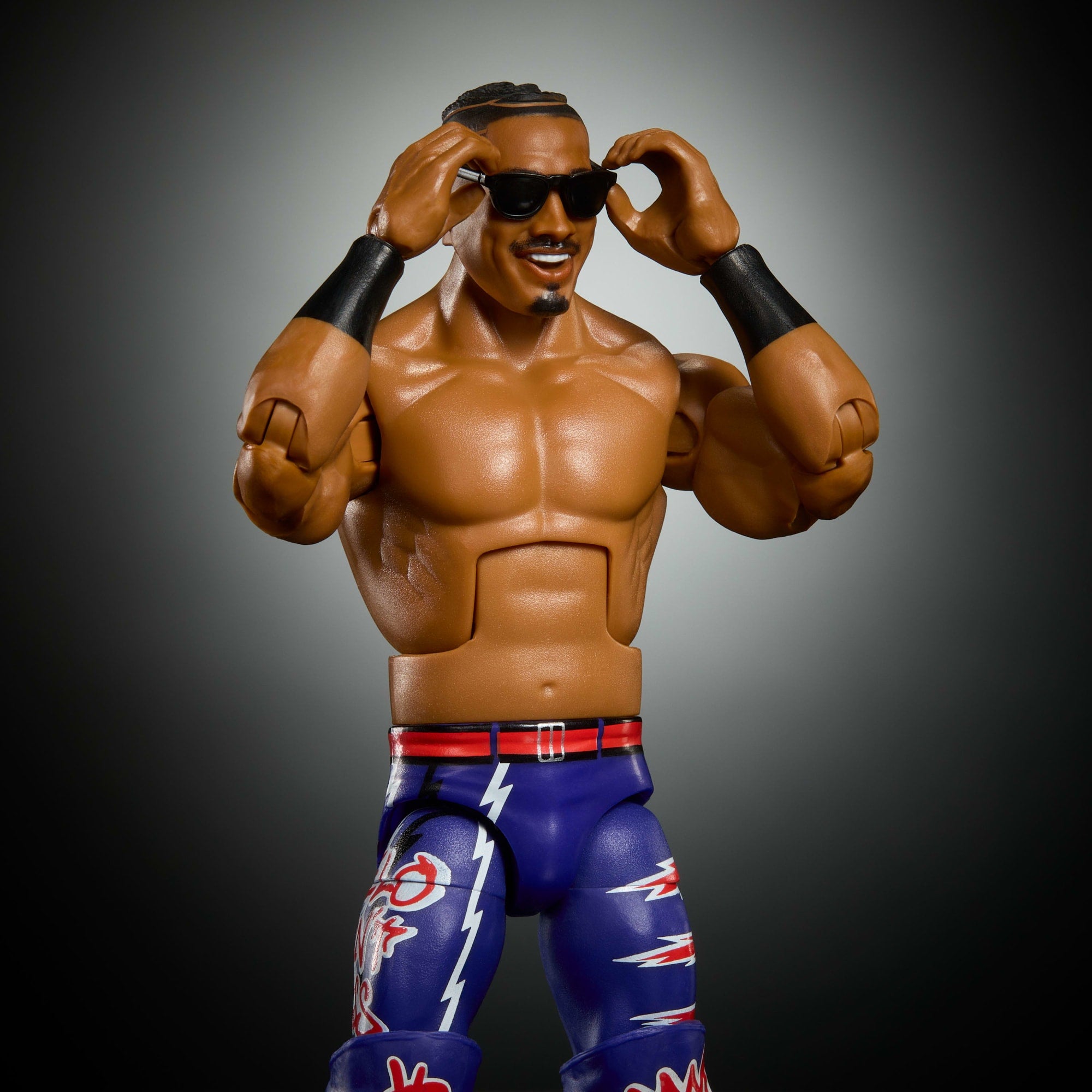 WWE Elite Carmelo Hayes Action Figure Series #121. 6-Inch Collectible With Accessories - Image 3