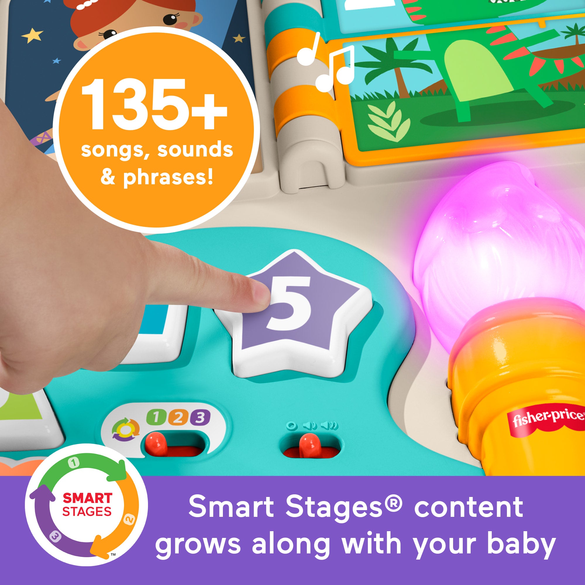 Fisher-Price 4-in-1 Activity Table & Easel. Baby & Toddler Electronic Learning Toy. Multilanguage Version - Image 3