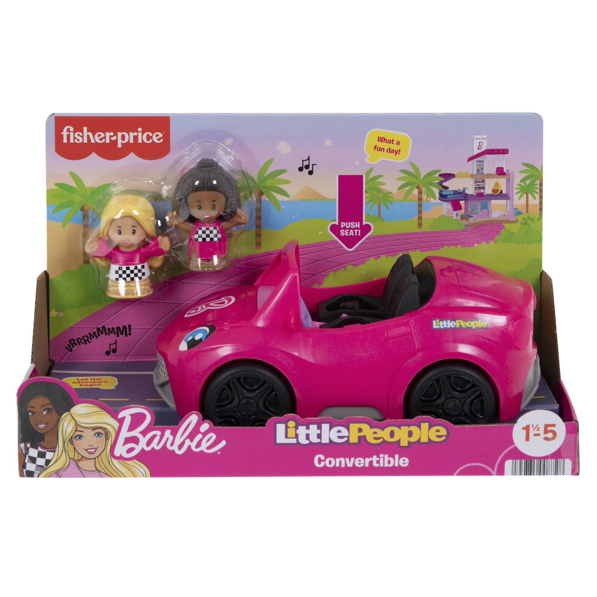 Barbie Little People Véhicule Décapotable et Figurines - Image 6