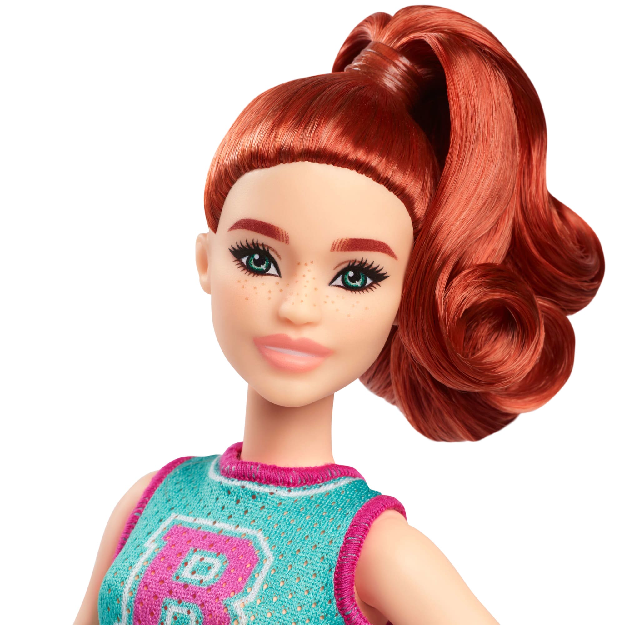 Barbie Fashionistas Doll #232 in Jersey Top And Pleated Purple Skirt. Red Hair - Image 3