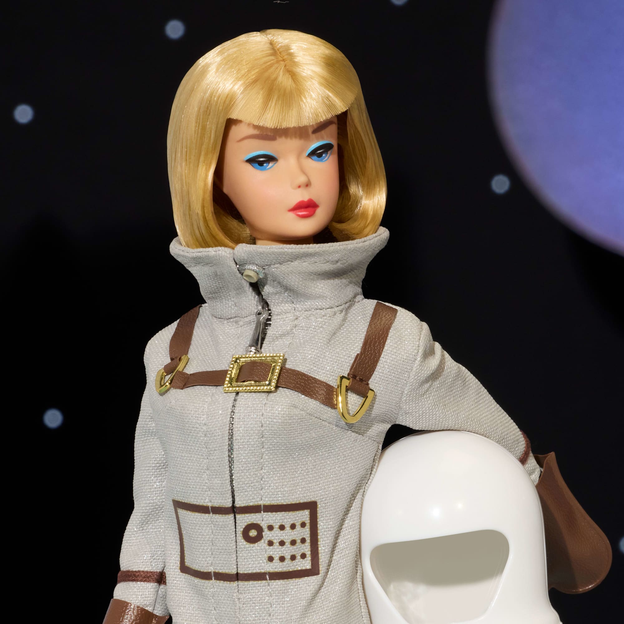 Barbie Signature Miss Astronaut Doll Collectible With Silver Suit. Space Boots. & Helmet Accessory - Image 3