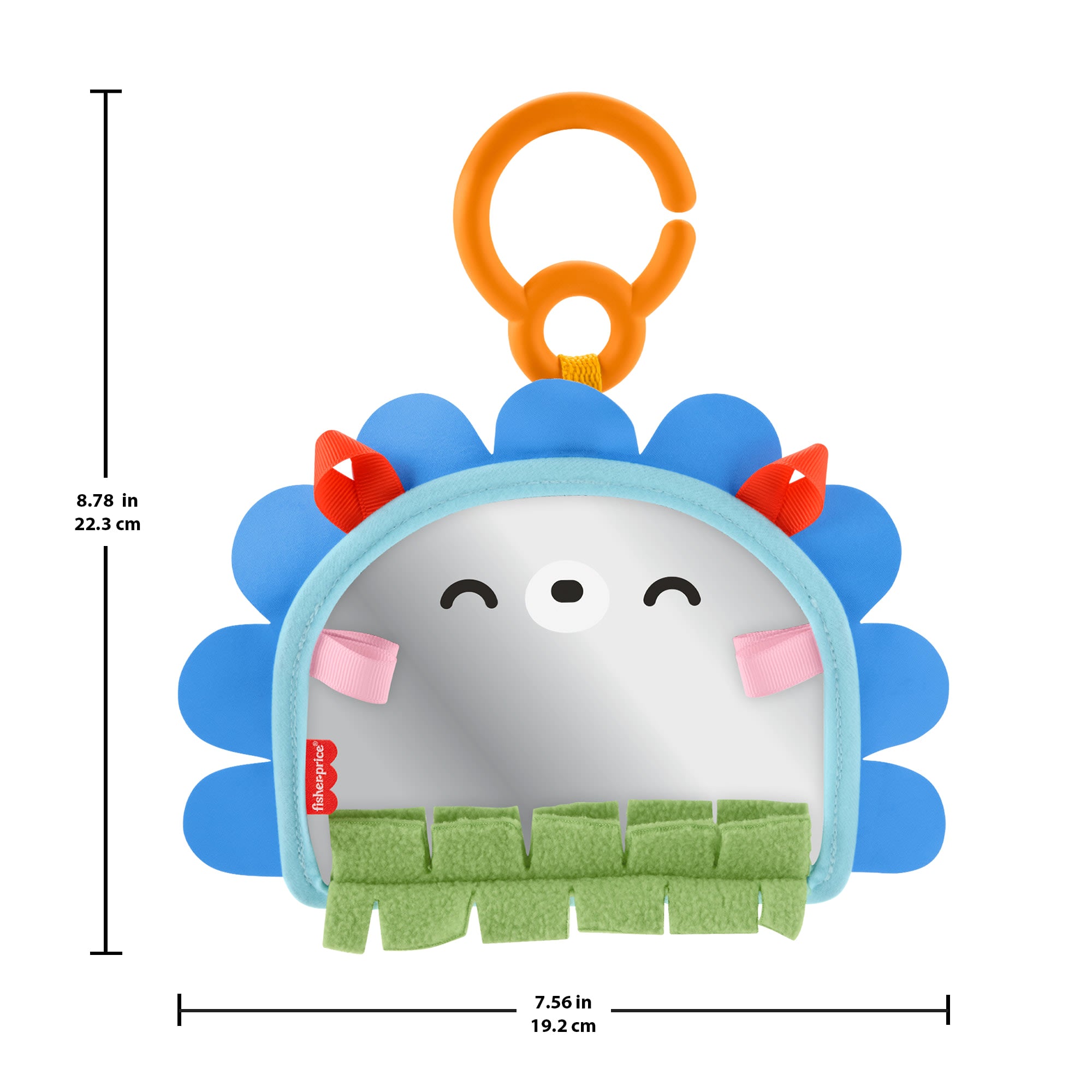 Fisher-Price Prop 'n Go Portable Mirror Baby Tummy Time Sensory Activity Toy For Newborns - Image 6