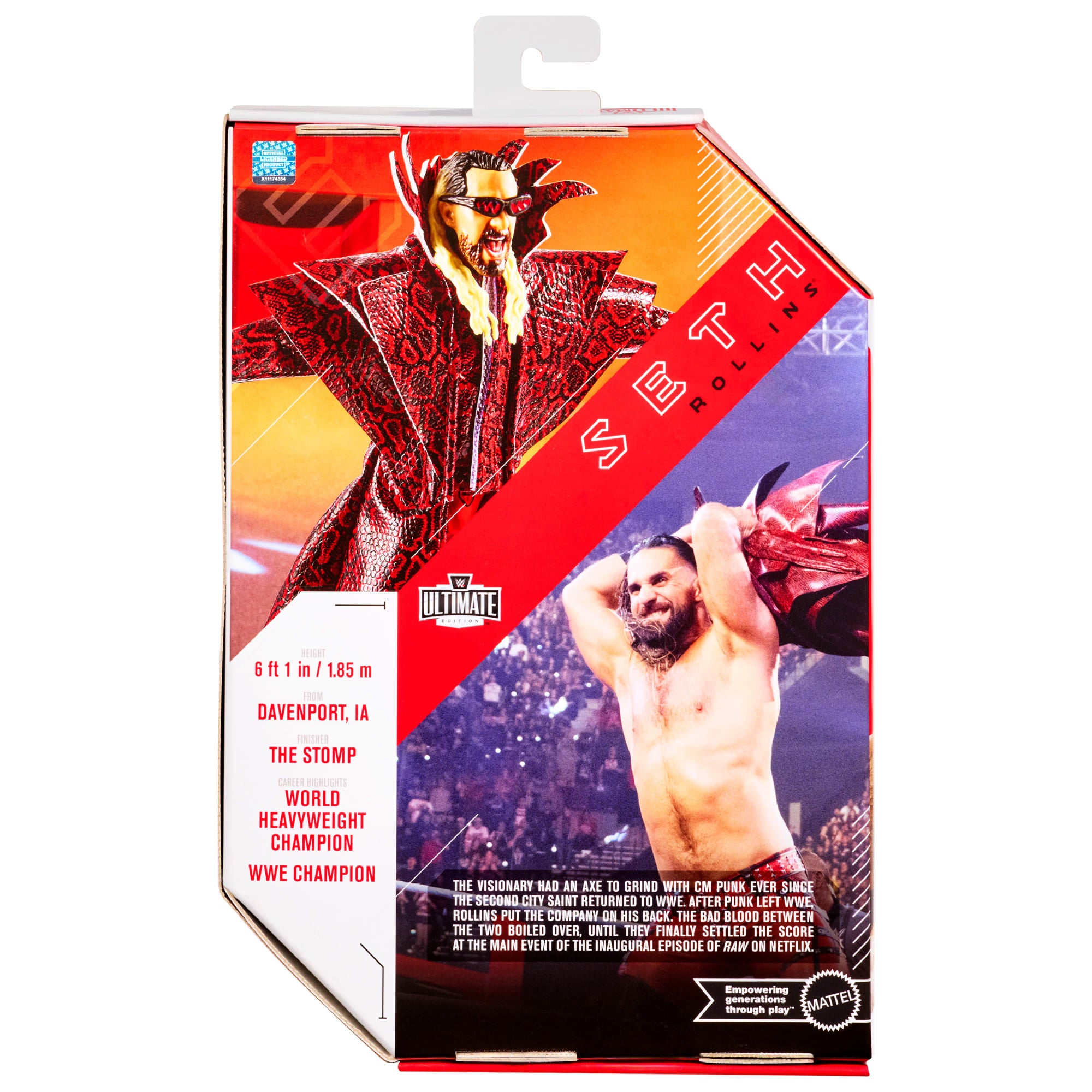 WWE Ultimate Edition Seth Rollins Action Figure & Accessories Set. Greatest Hits 6-Inch Collectible - Image 6