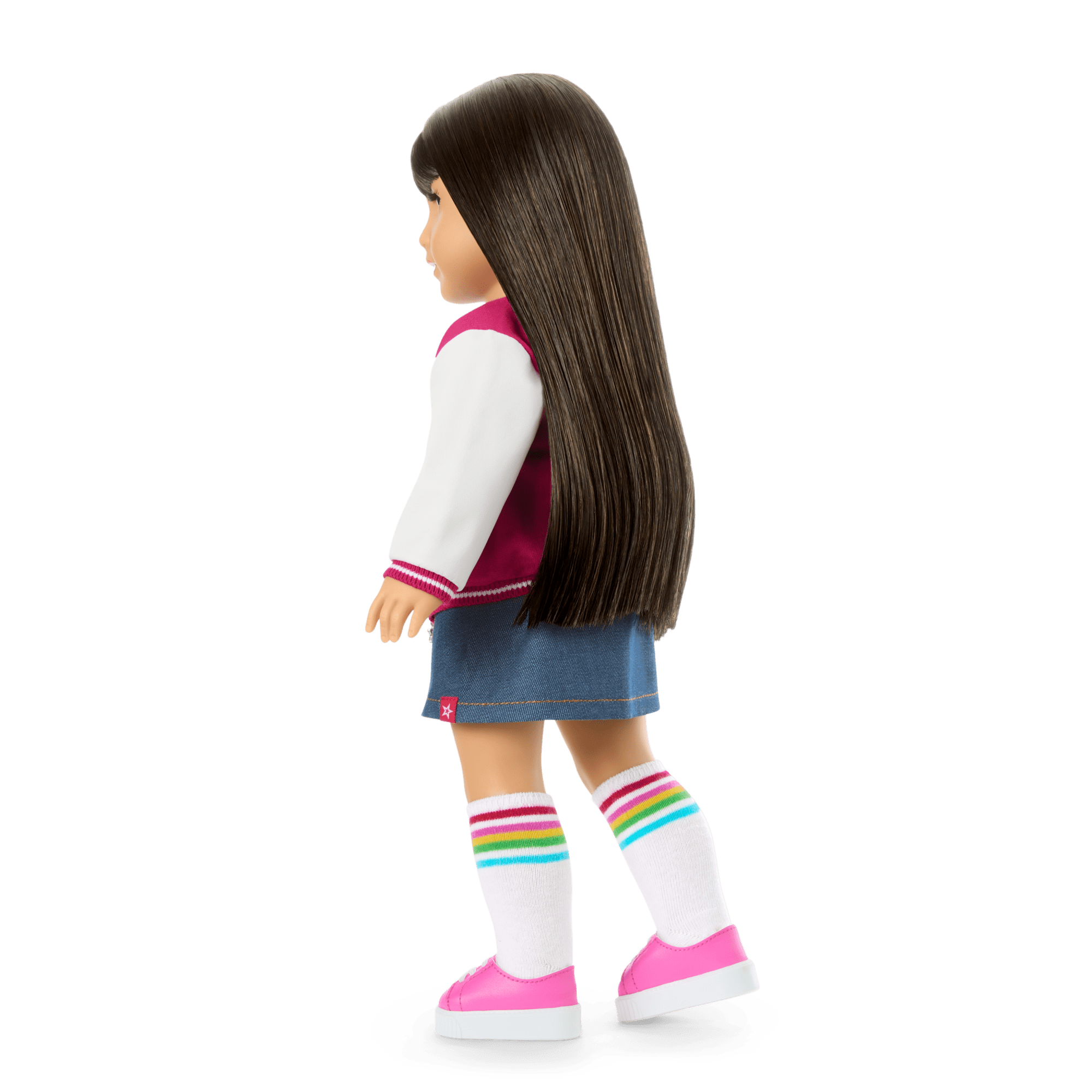Truly Me™ 18-inch Doll #130 with straight black-brown hair - Image 4