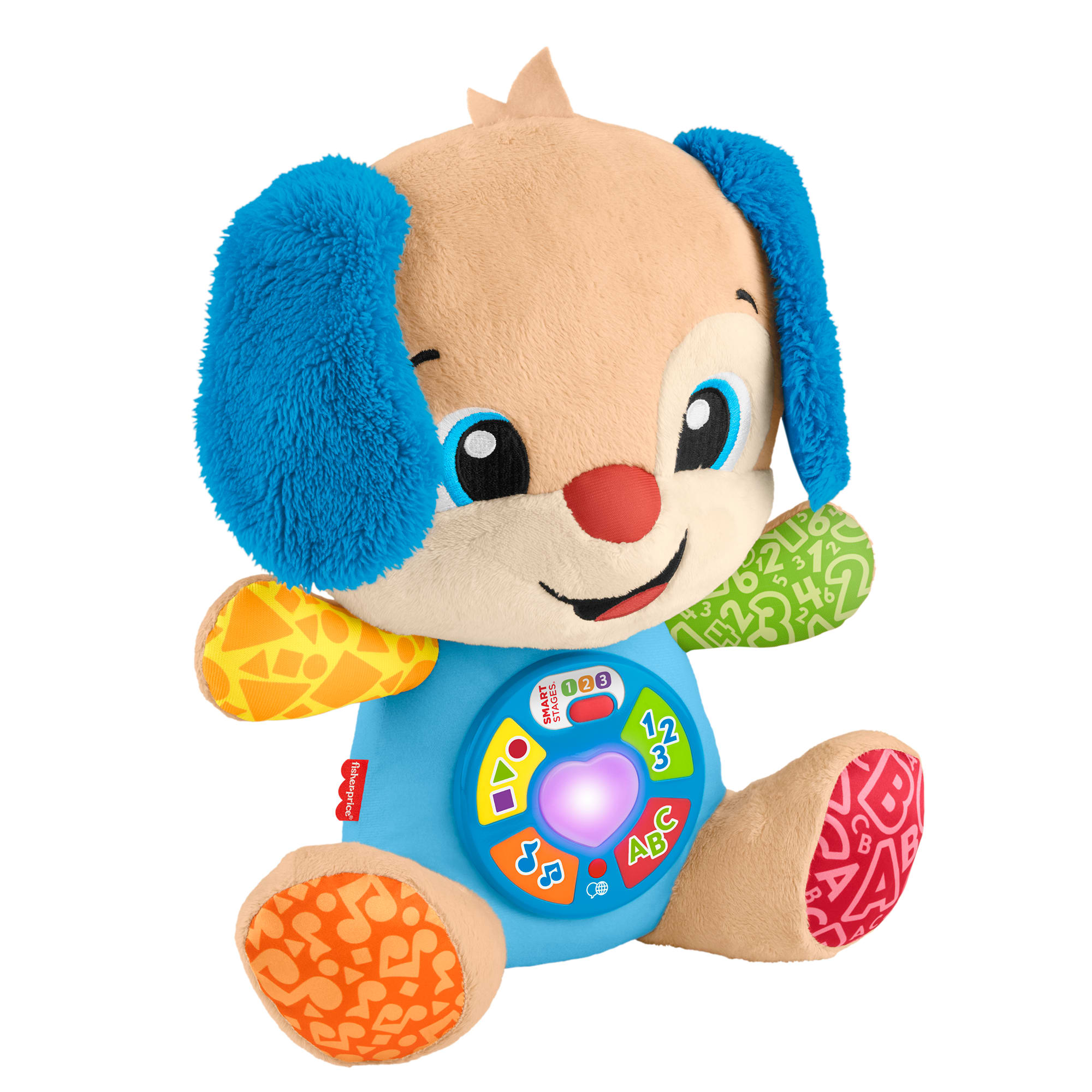 Fisher-Price Laugh & Learn Smart Stages Puppy Plush Baby Musical Learning Toy. Multilanguage Version