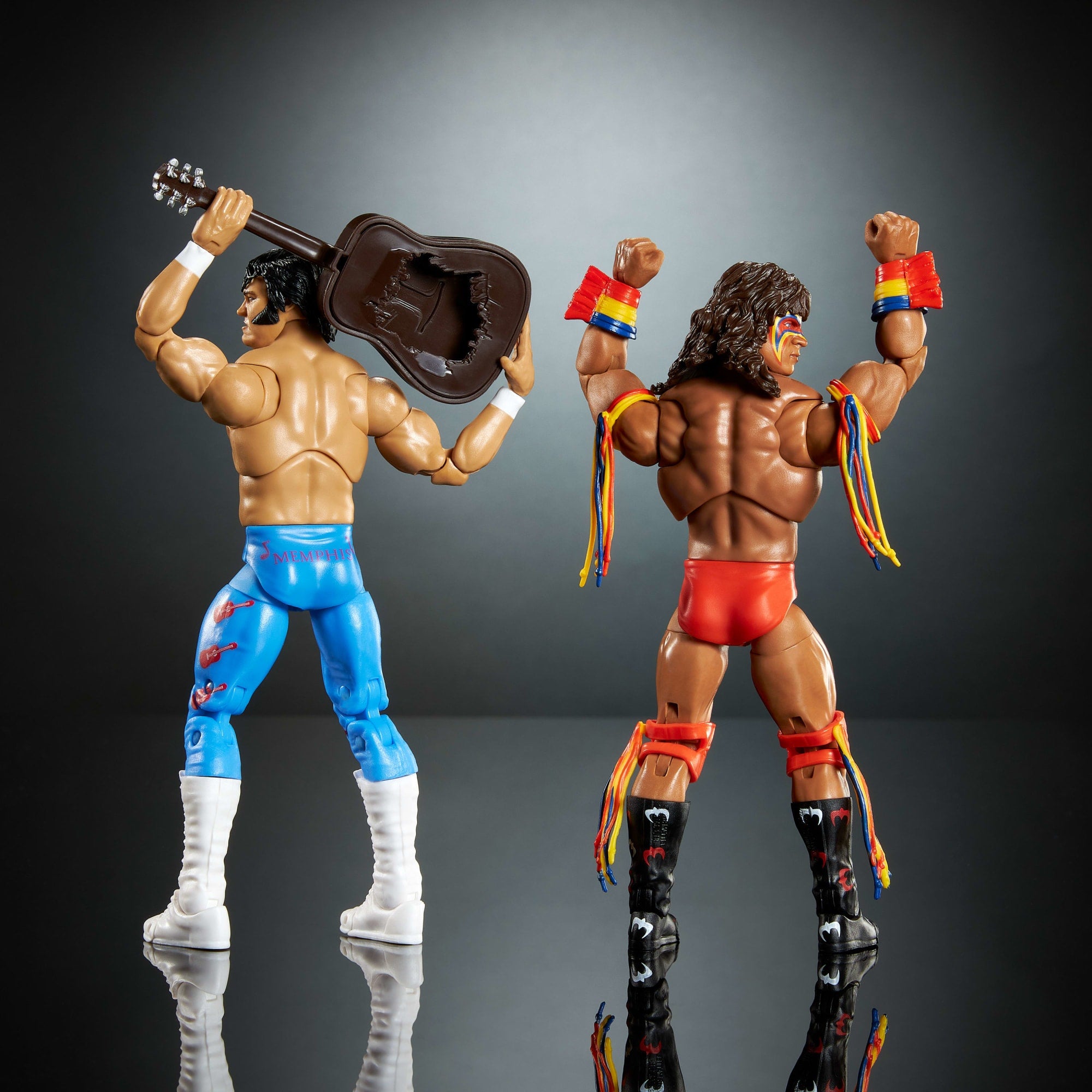WWE Coliseum Collection Honky Tonk Man & Ultimate Warrior Ultimate Edition Figures - Image 2