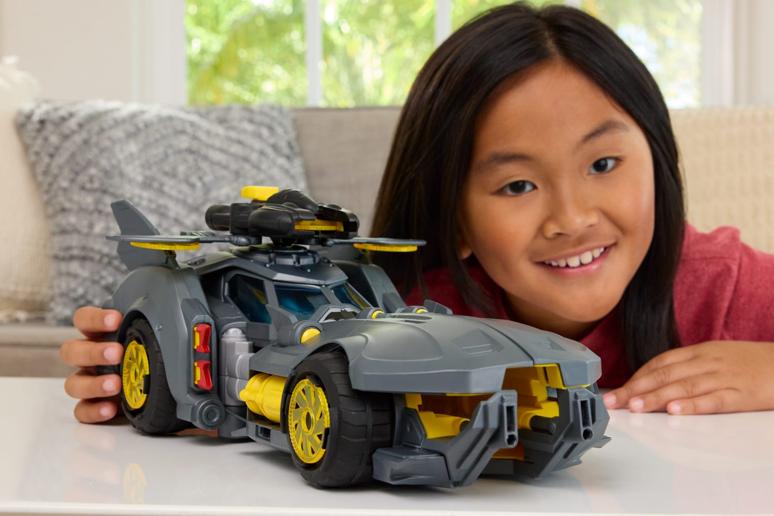 DC Premier Batmobile Vehicle. Batman Signature Crime Fighting Car With Bat-Drone Cannon - Image 2