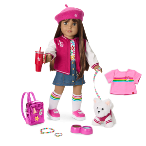 Truly Me™ 18-inch Doll #122. Puppy. Mini Backpack & Accessories AG™ Star Squad Bundle