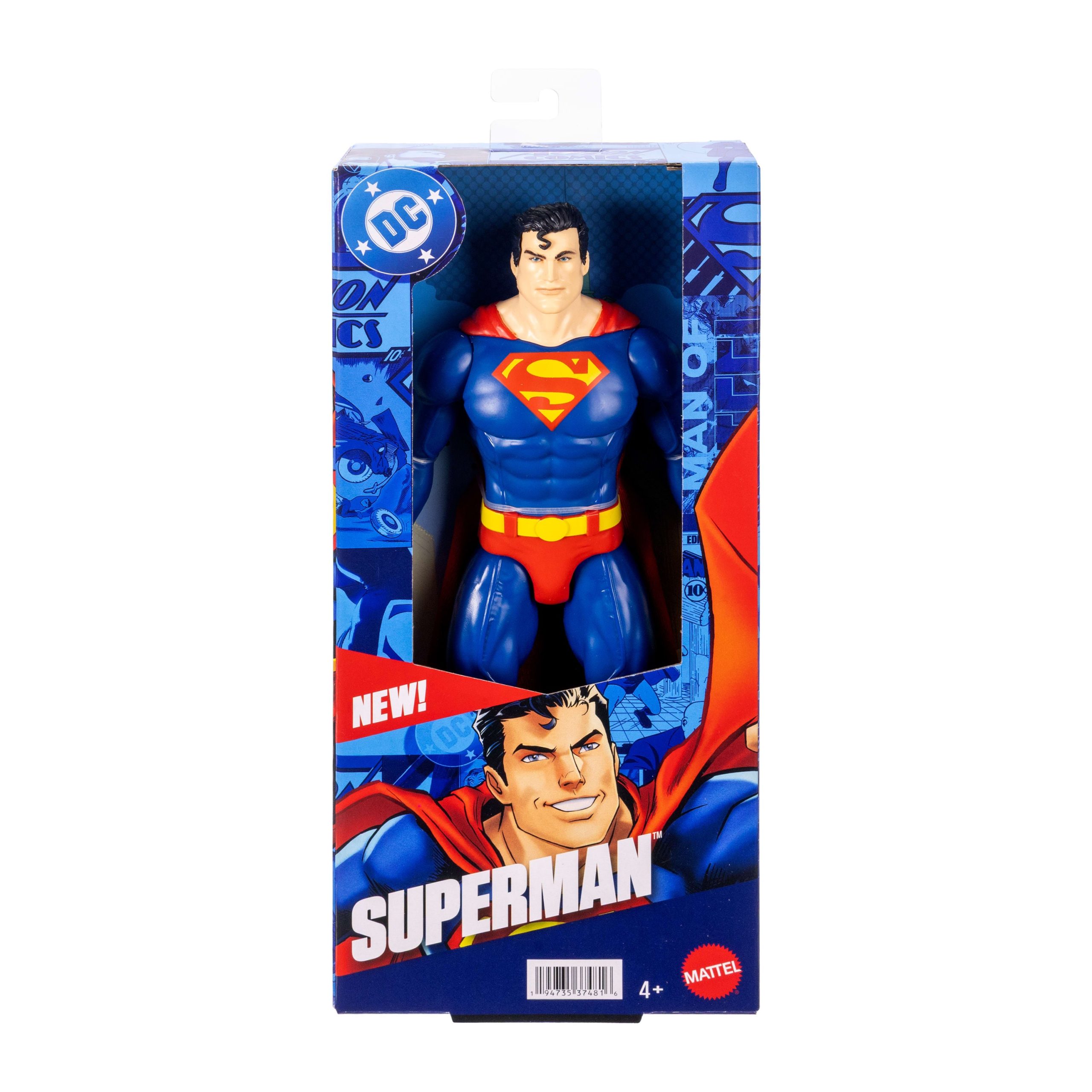DC 12-inch Superman Action Figure. Classic Super Suit. 7 Points Of Articulation - Image 5