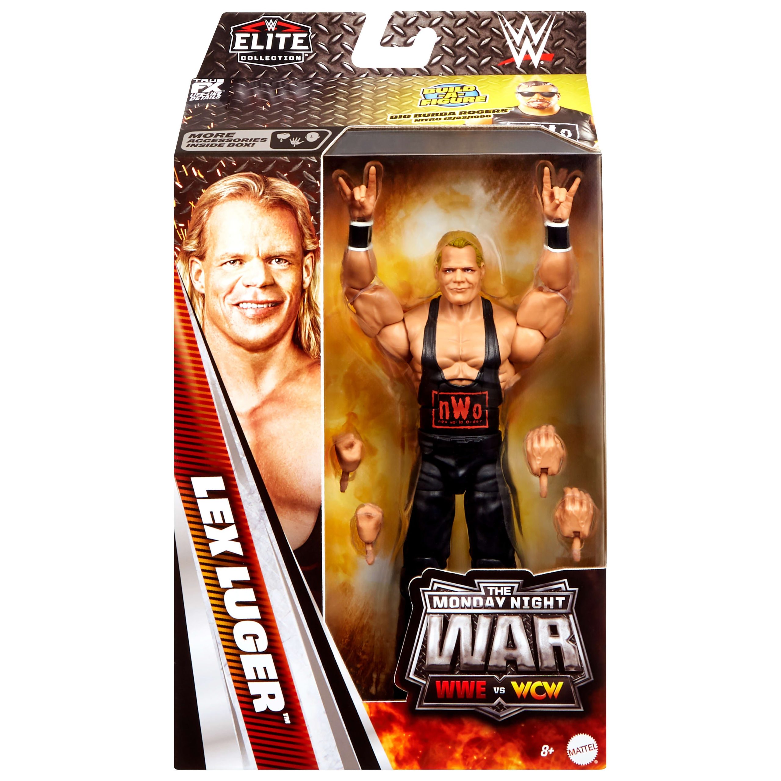WWE Monday Night War Elite Collection Lex Luger Action Figure & Accessories 6-Inch Set - Image 6