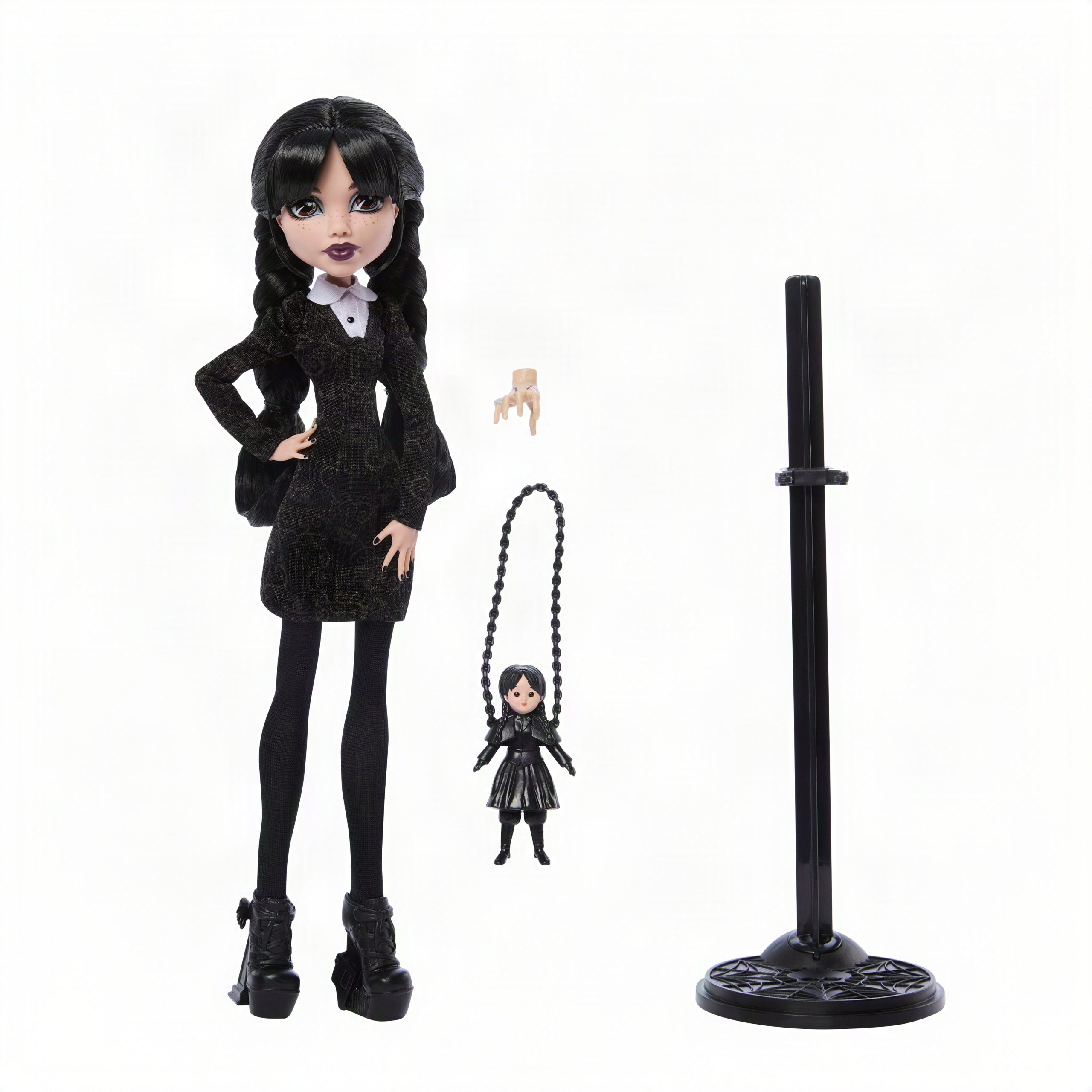 Monster High X Mercredi Poupée Mercredi Addams Robe Noire - Image 5