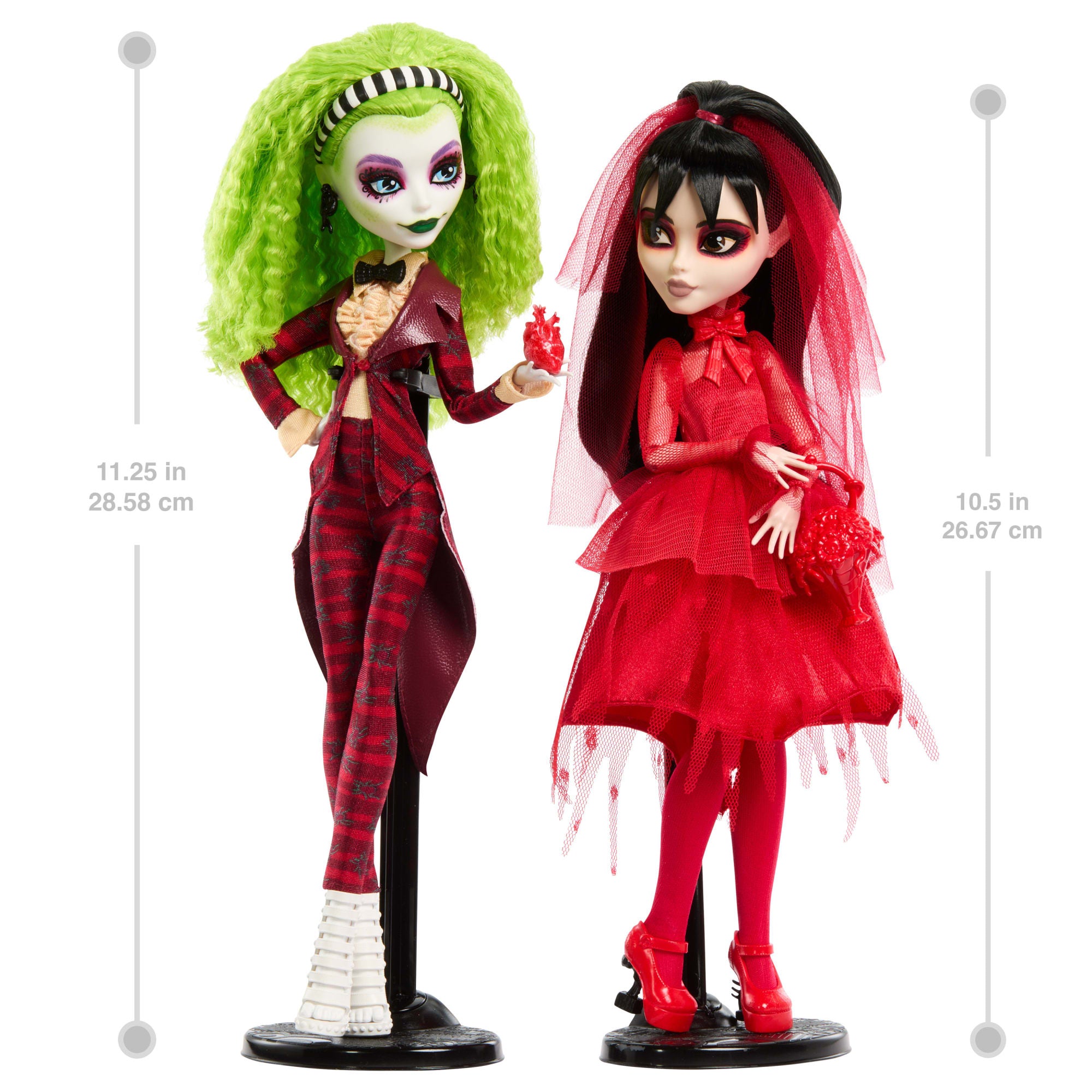 Monster High Skullector Betelgeuse And Lydia Collectible Dolls. Beetlejuice Beetlejuice 2-Pack - Image 2