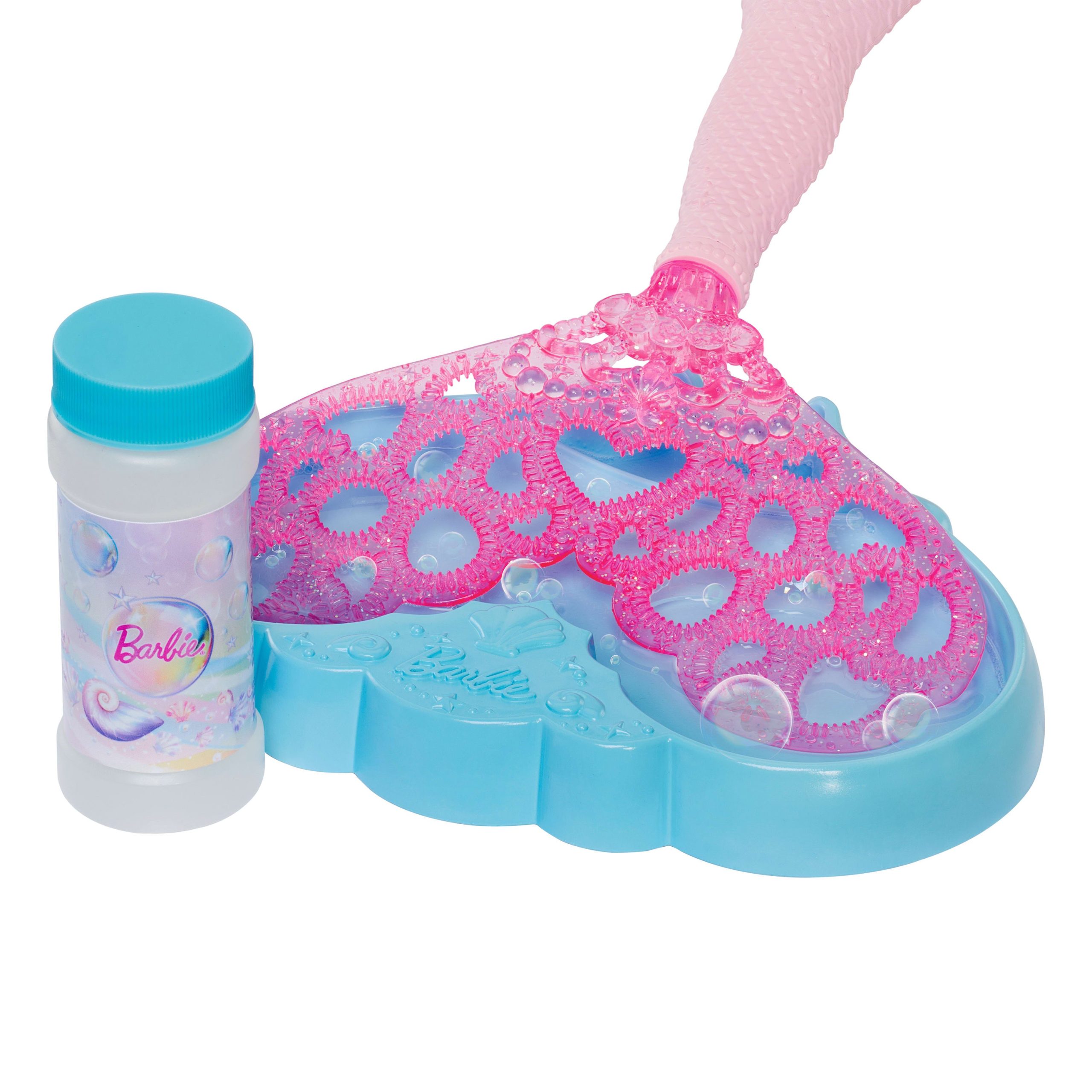 Barbie Bubble Sparkle Mermaid Doll With Bubble-Making Feature. Includes Bubble Solution & Hairbrush - Image 4