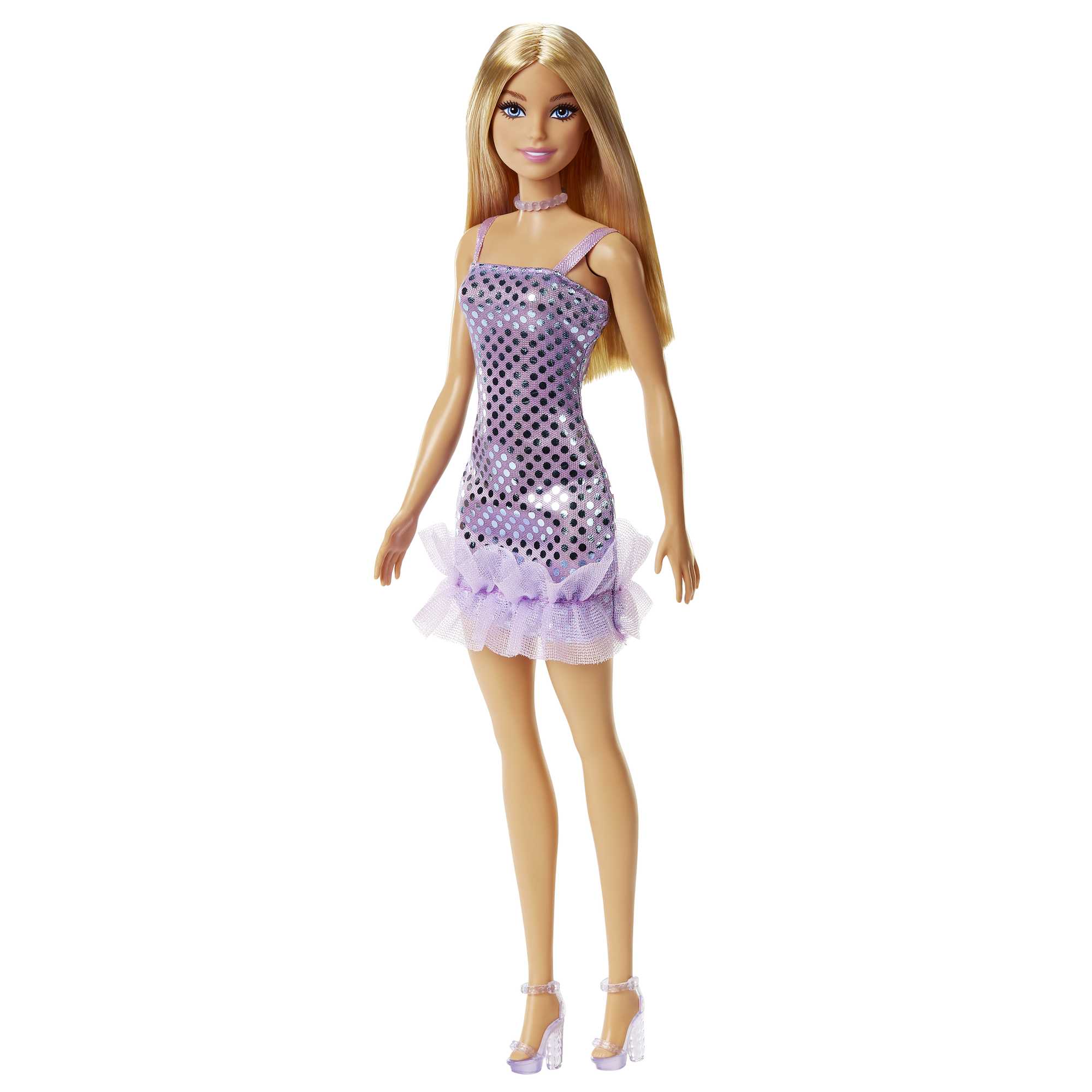 Barbie Fashion & Beauty Muñeca Glitz Vestido de Noche Lila - Image 5