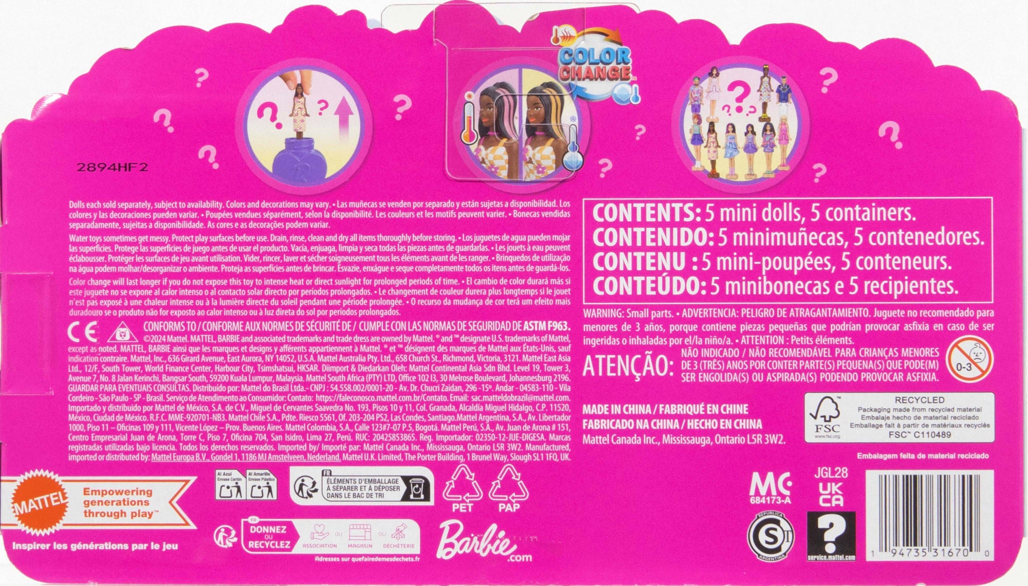 Barbie Mini BarbieLand Muñecas Paquete de Mini Fashionistas - Image 2