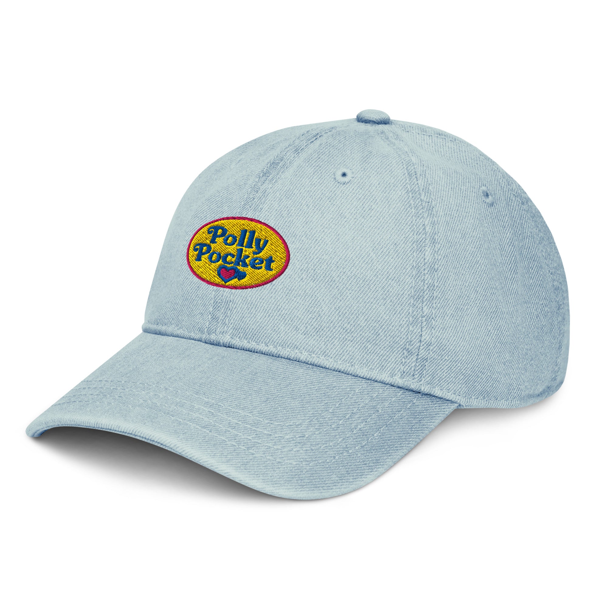 Polly Pocket Logo Light Blue Denim Hat - Image 4