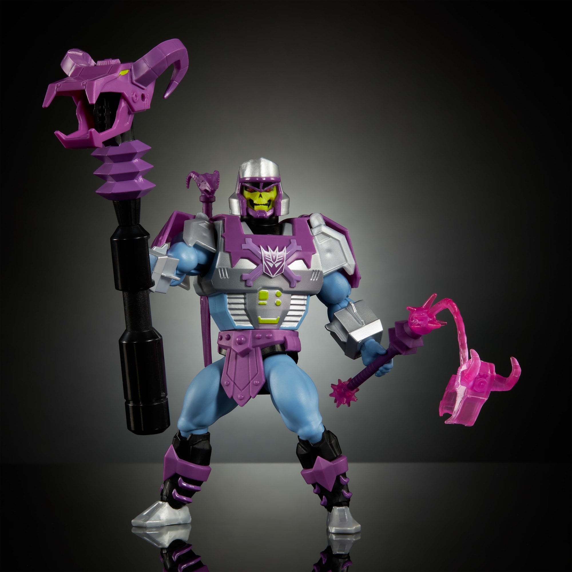 Masters Of Universe Origins & Transformers MEGAtron Armor Skeletor Action Figure. MOTU 5.5 Inch Toy - Image 4